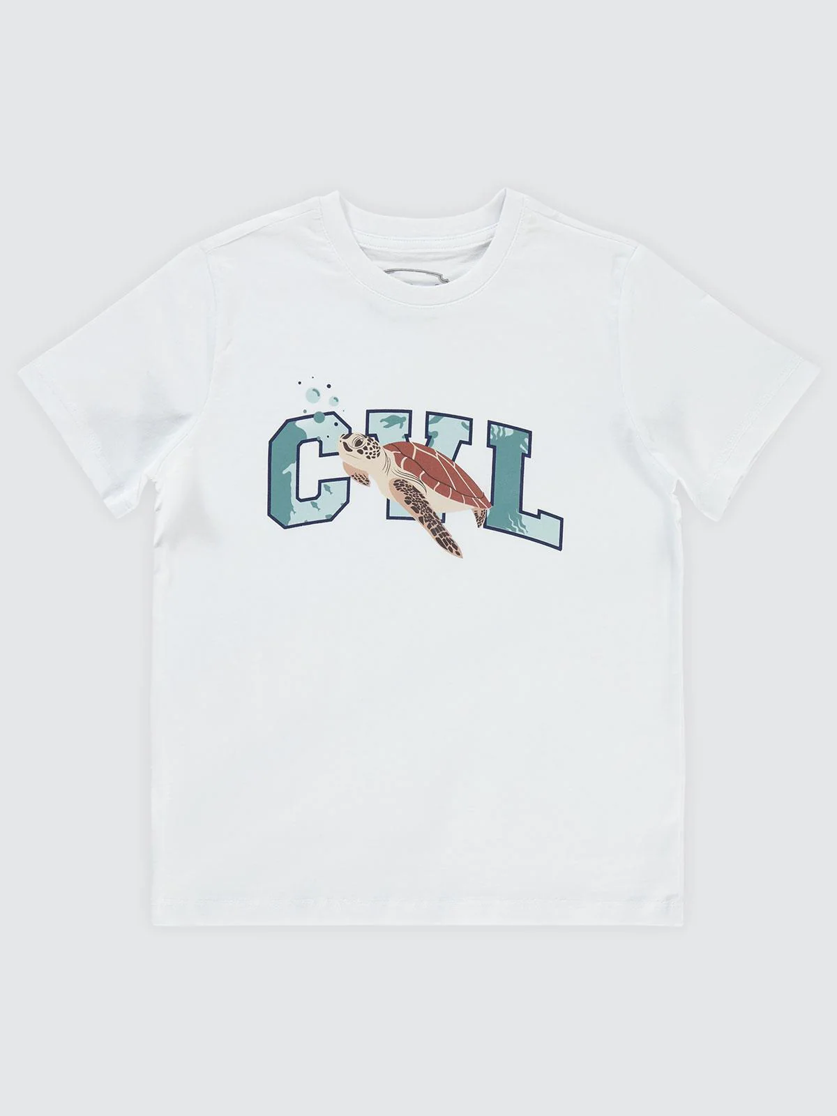 Civil Boys Cvl Caretta Baskılı 10-13 Yaş Tişört - Beyaz - Image 6