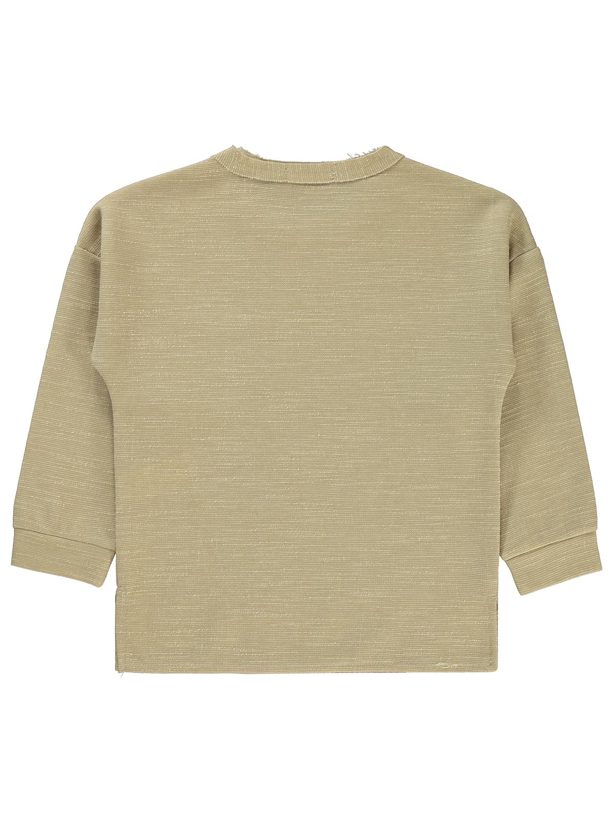 Civil Boys Düz Cepli 6-9 Yaş Sweatshirt - Ekru - Image 3