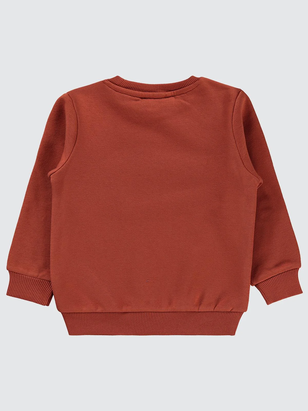 Civil Boys Emoji Baskılı 2-5 Yaş Sweatshirt - Turuncu - Image 4
