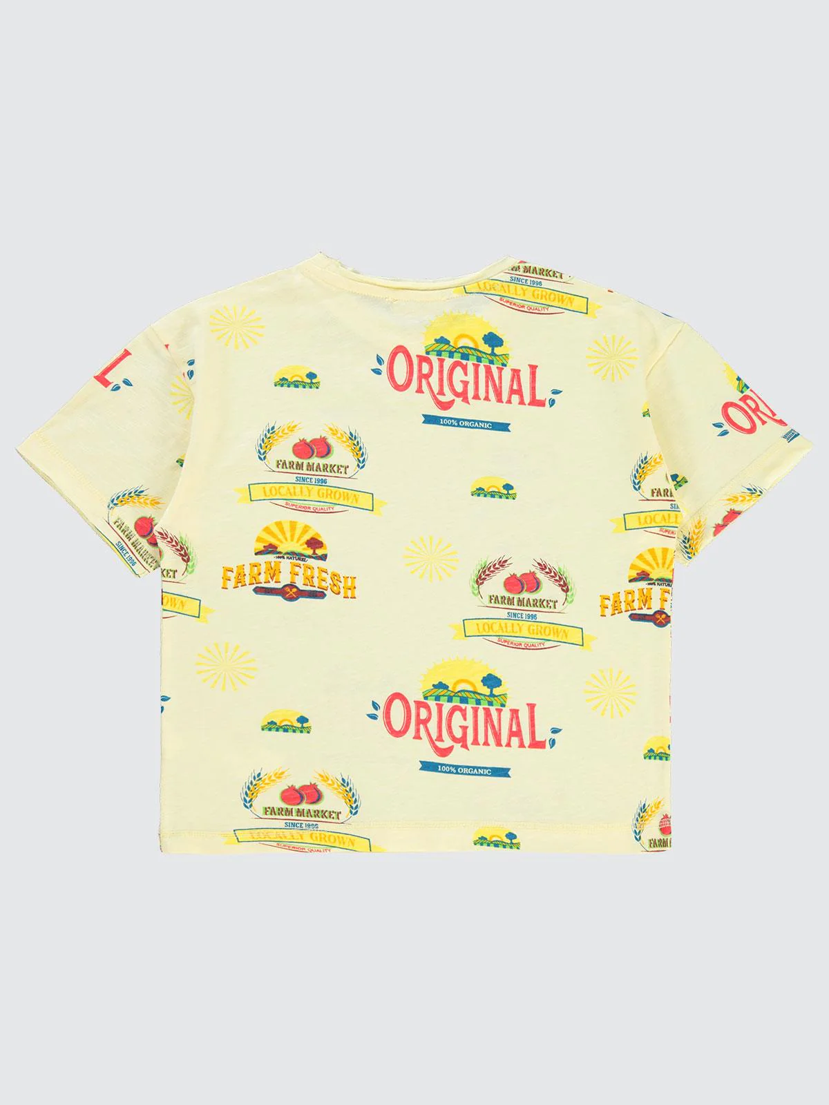 Civil Boys Farm Empirme Oversize 10-13 Yaş Tişört - Sarı - Image 3