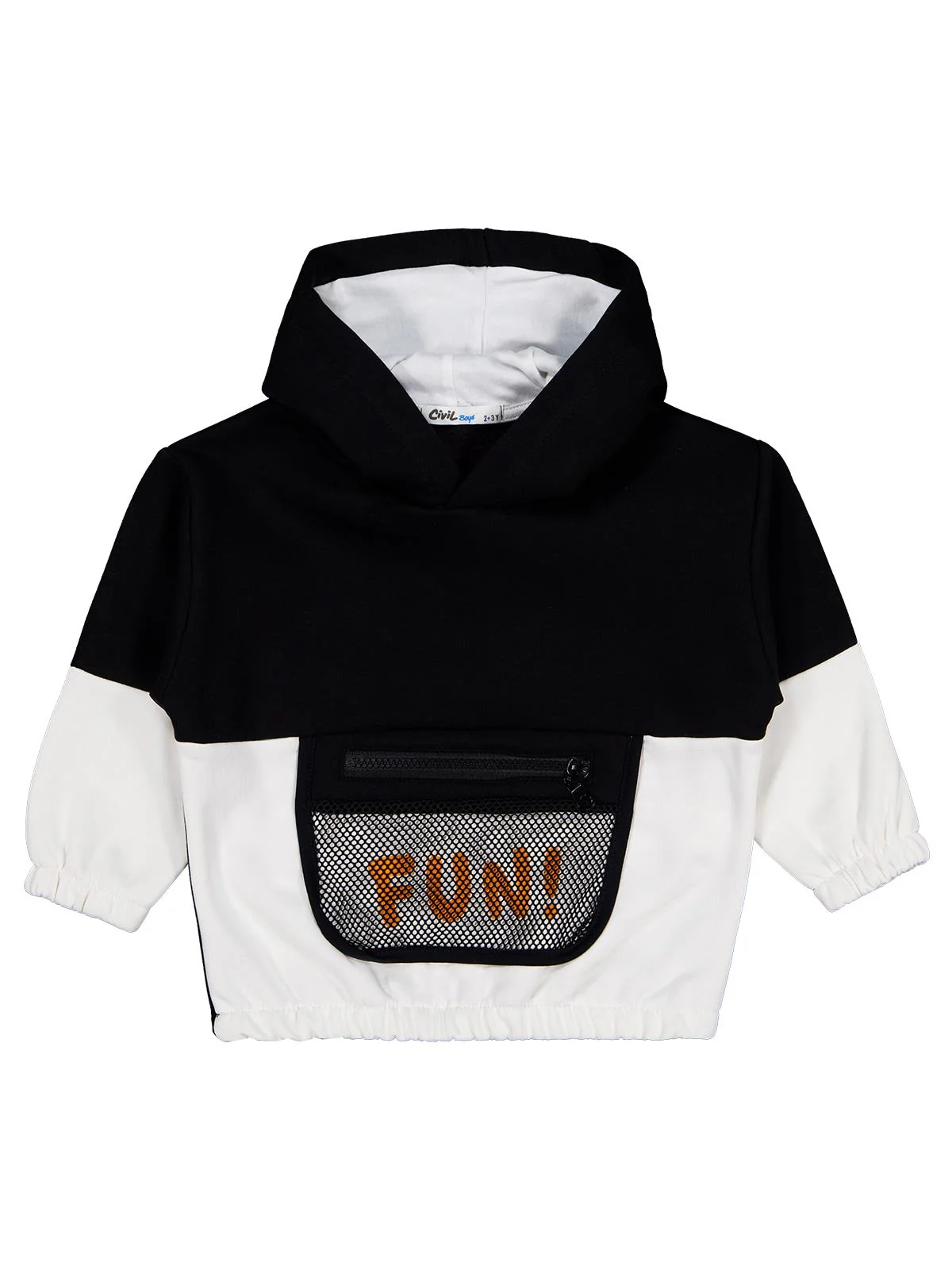 Civil Boys Fun Baskılı 2-5 Yaş Sweatshirt - Siyah - Image 4