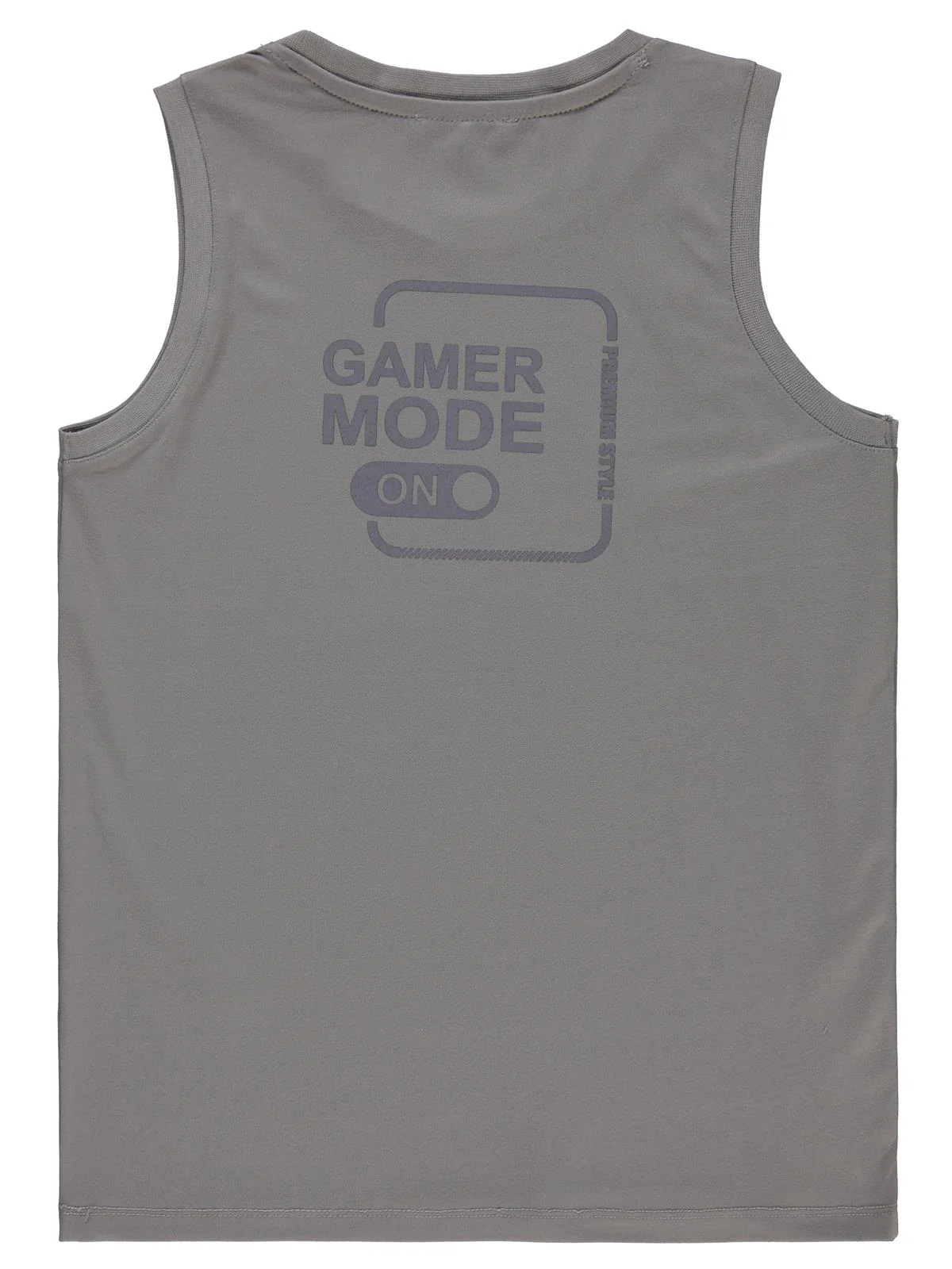Civil Boys Gamer Mode Reflektör Baskılı Sıfır Kol 10-13 Yaş Tişört - Gri - Image 2