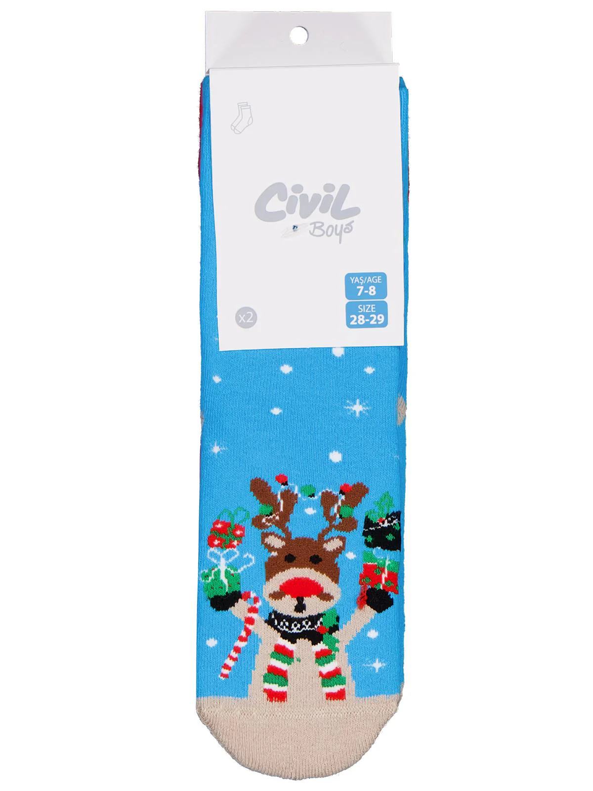 Civil Boys Hello Snow Havlu 2'li 3-11 Yaş Erkek Soket Çorap - Image 18