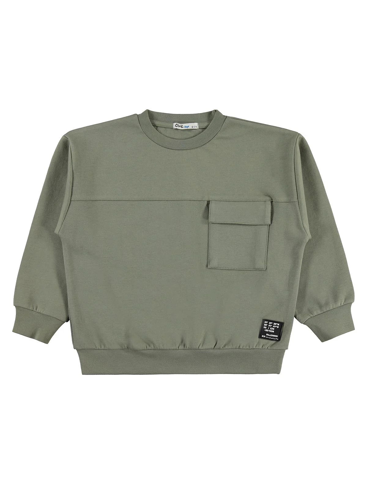 Civil Boys Kargo Cepli 6-9 Yaş Eşofman Takımı - Haki - Image 3