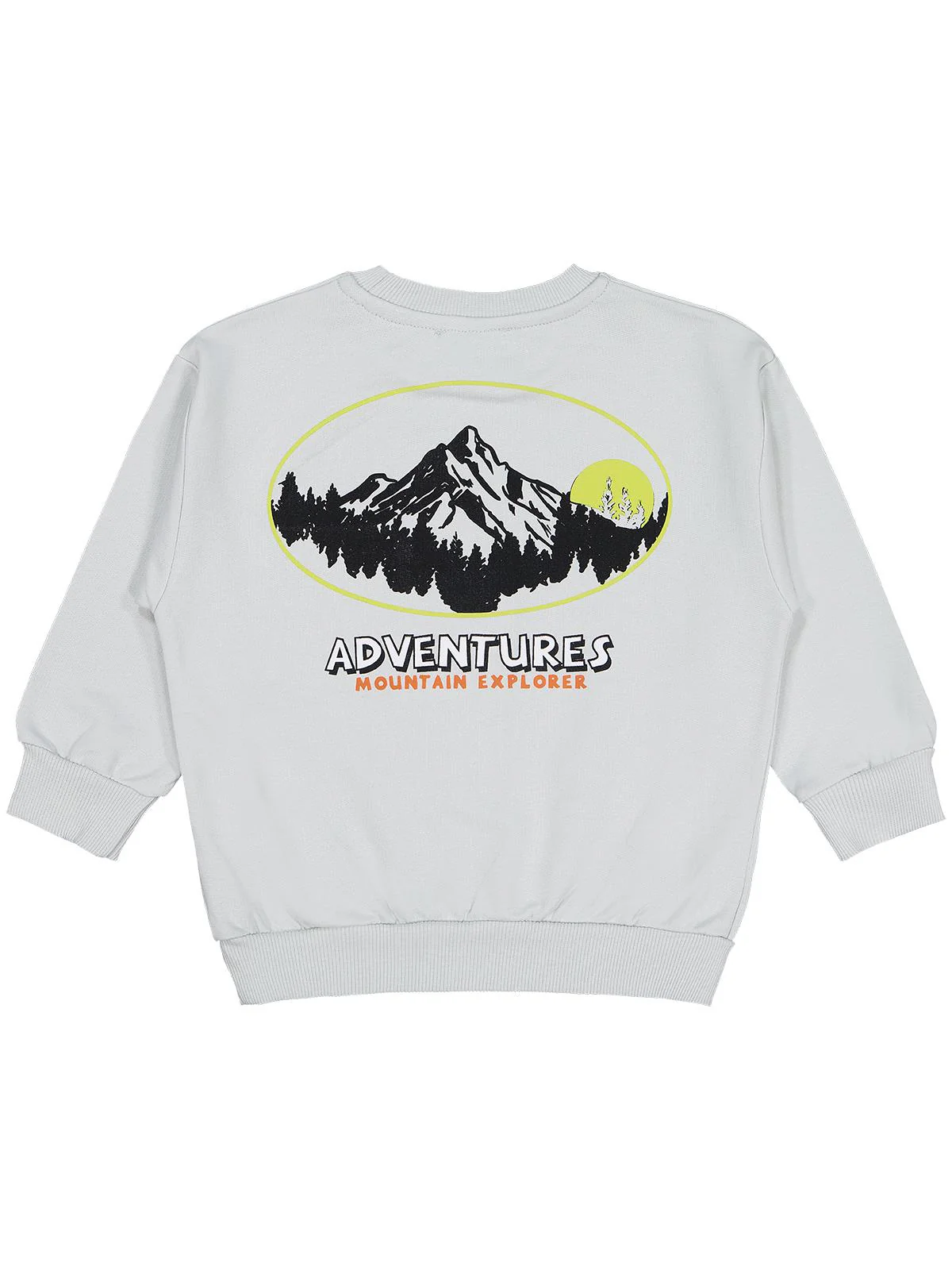 Civil Boys Karyoka Dikişli 2-5 Yaş Sweatshirt - Gri - Image 2