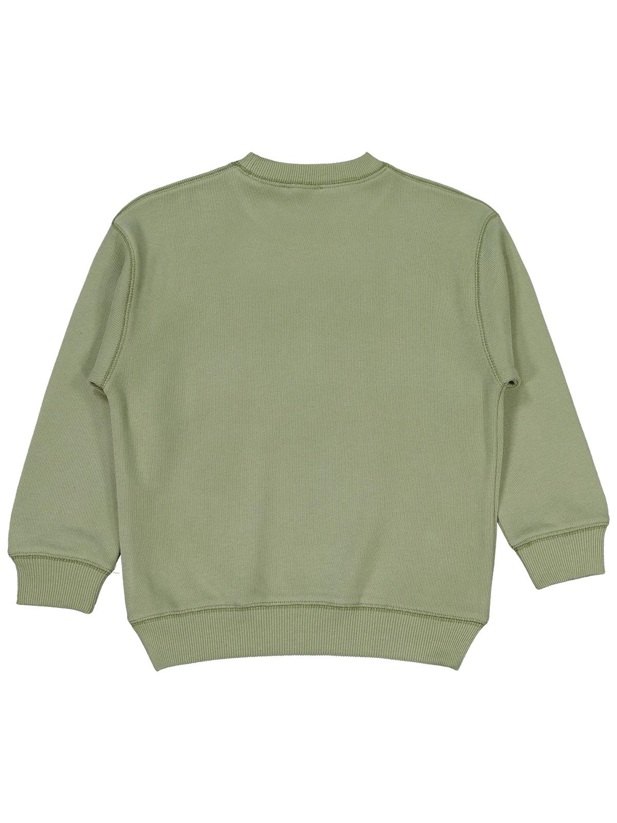 Civil Boys Karyoka Dikişli 6-9 Yaş Sweatshirt - Haki - Image 2