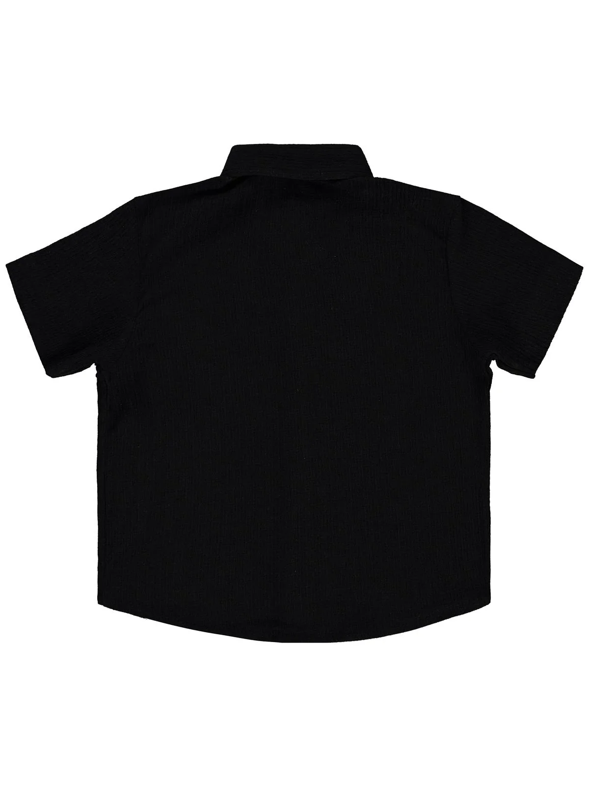 Civil Boys Kısa Kolu Basic 2-5 Yaş Gömlek - Siyah - Image 2