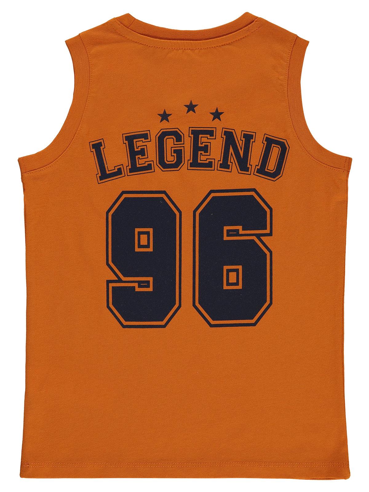 Civil Boys Legend 96 Baskılı 6-9 Yaş Tişört - Turuncu - Image 2
