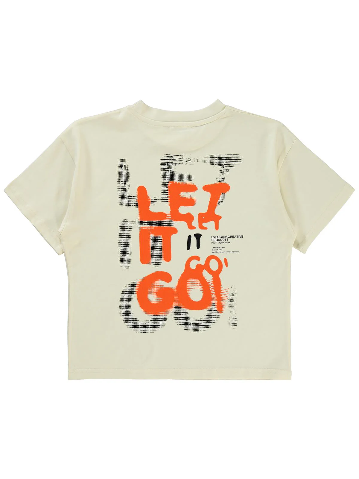 Civil Boys Let It Go Baskılı 10-13 Yaş Tişört - Fil Dişi - Image 6