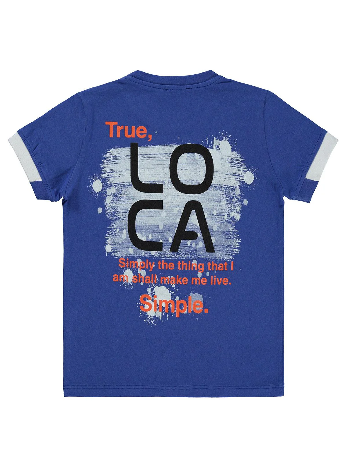 Civil Boys Loca Baskılı 6-9 Yaş Tişört - Mavi - Image 4