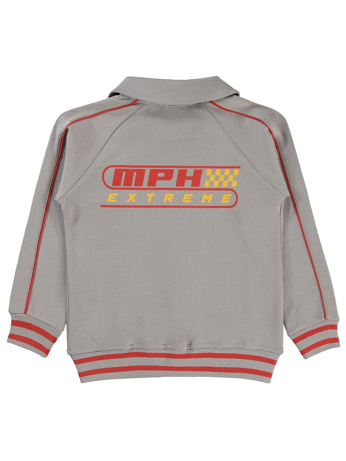 Civil Boys MPH Nakışlı Baskılı 6-9 Yaş Hırka - Gri - Image 6