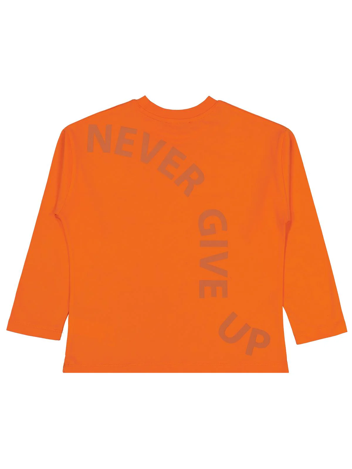 Civil Boys Never Gıve Up Baskılı 10-13 Yaş Sweatshirt - Turuncu - Image 3