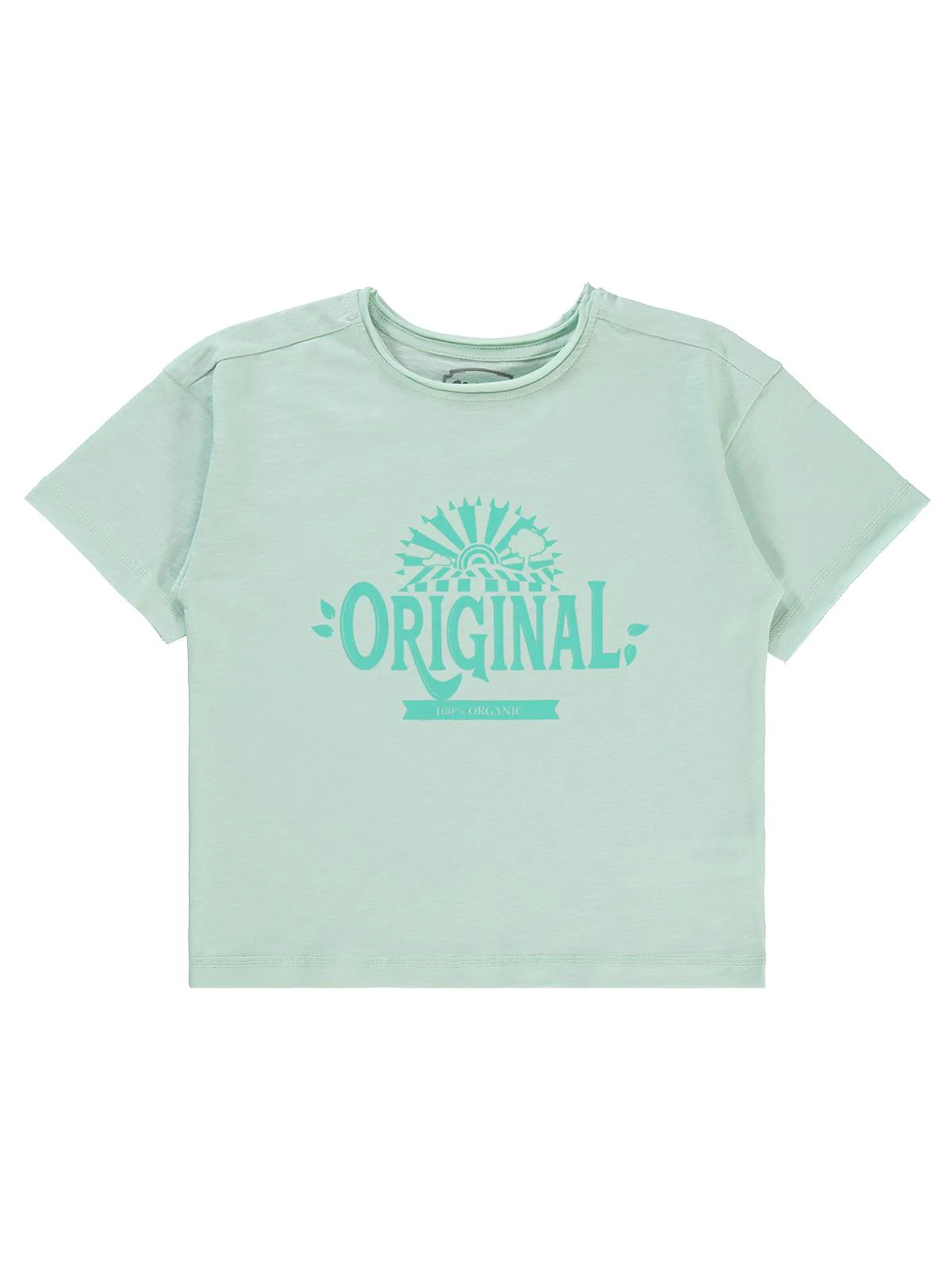 Civil Boys Orıgınal Baskılı Oversize 10-13 Yaş Tişört - Yeşil