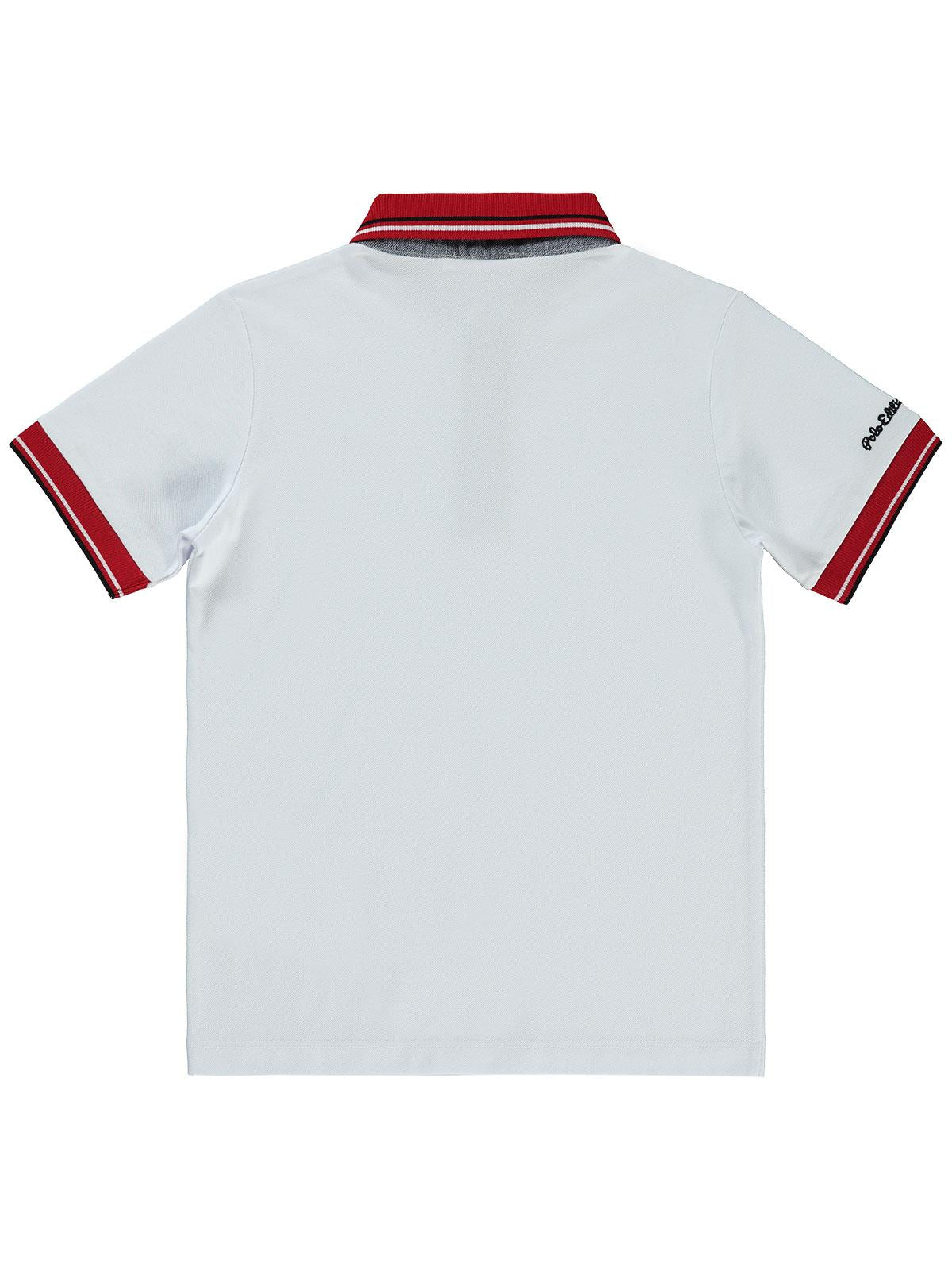Civil Boys Polo Edition Nakışlı 6-9 Yaş Tişört - Beyaz - Image 2