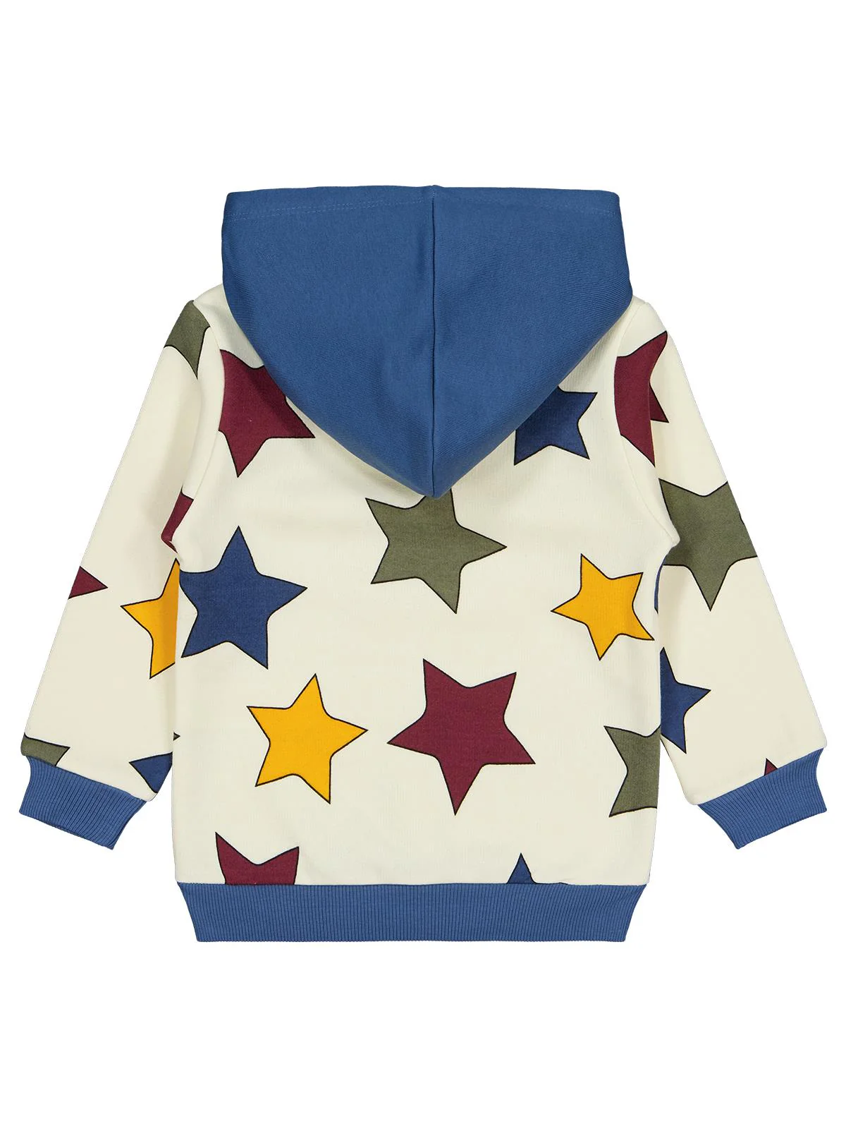 Civil Boys Renkli Yıldız Baskılı 2-5 Yaş Sweatshirt - Bordo - Image 4