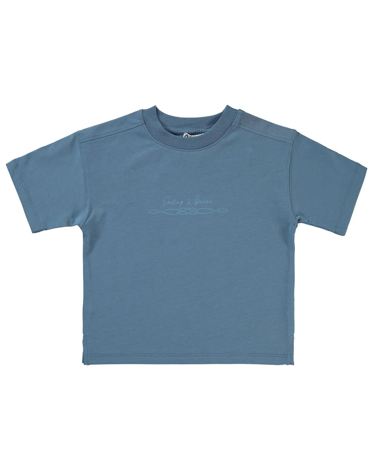 Civil Boys Sailing Baskılı Oversize 2-5 Yaş Tişört - Mavi - Image 5