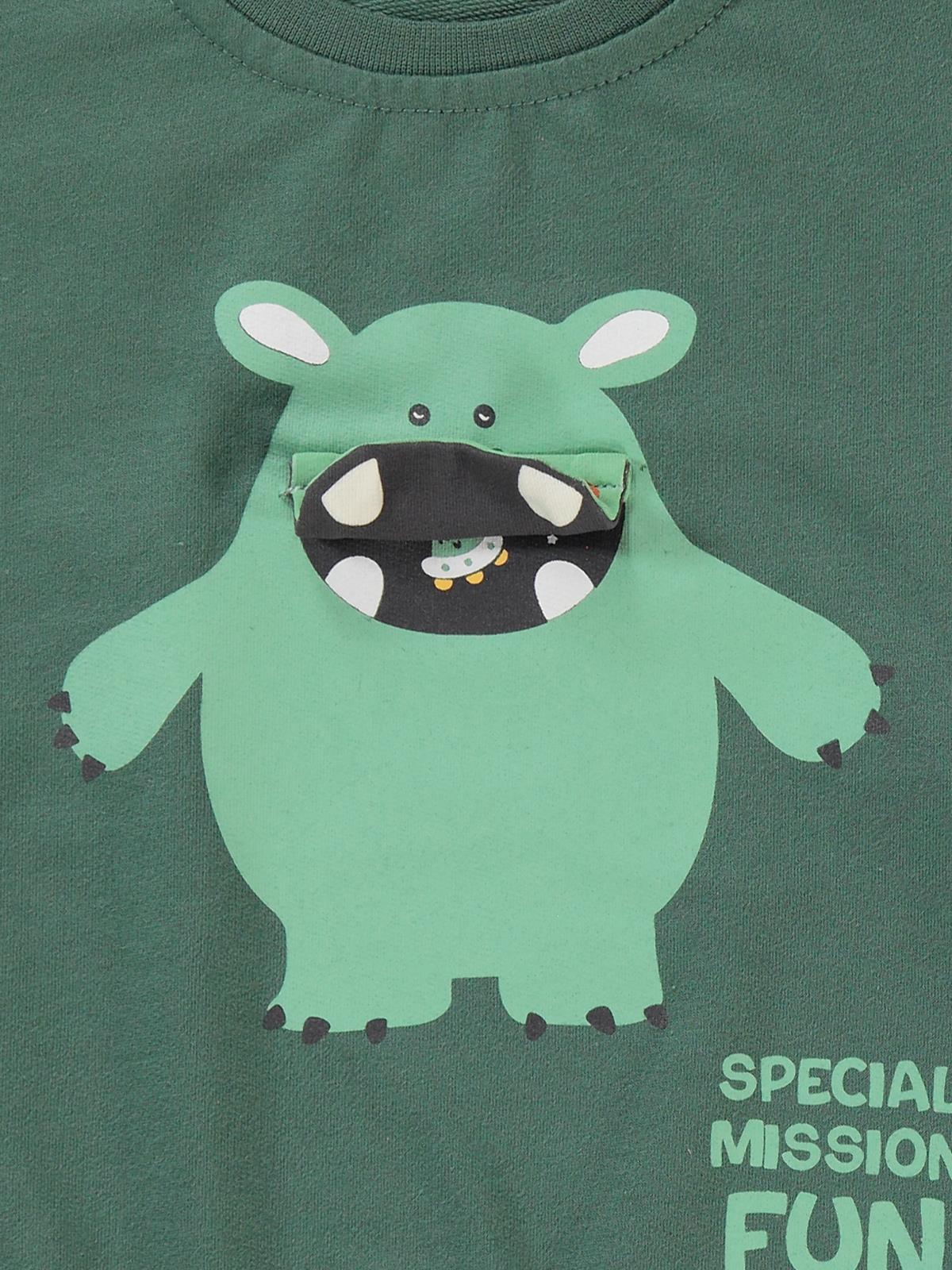 Civil Boys Specıal Mıssıon Fun Baskılı 2-5 Yaş Sweatshirt - Haki - Image 2