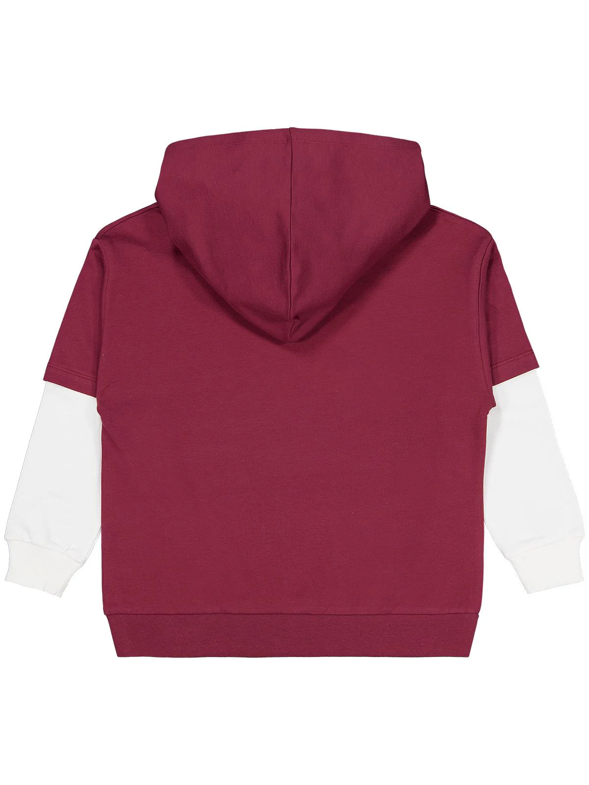 Civil Boys Stop Yıldız Baskılı 6-9 Yaş Sweatshirt - Bordo - Image 2
