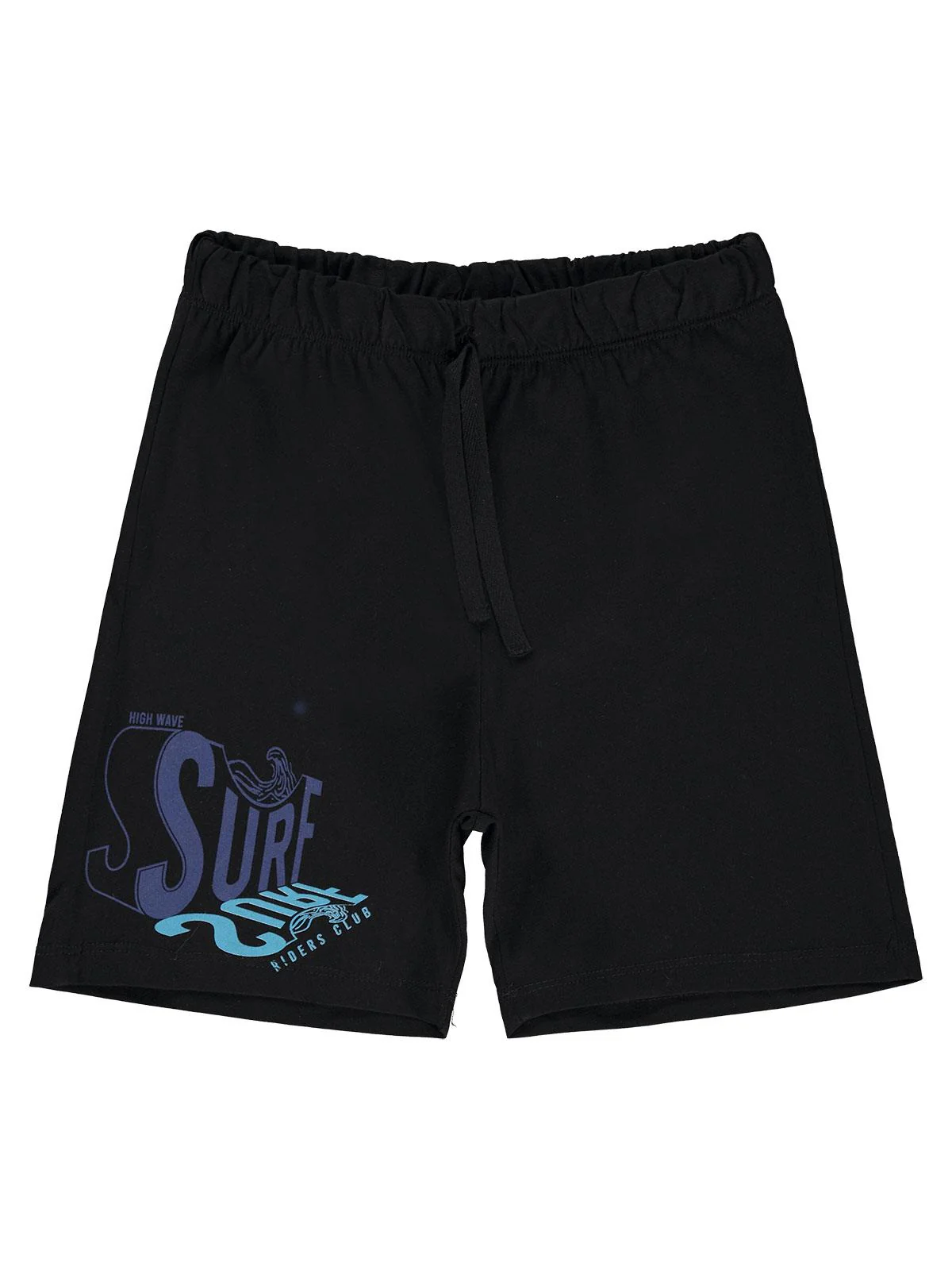 Civil Boys Surf Baskılı 6-9 Yaş Şort - Siyah - Image 4