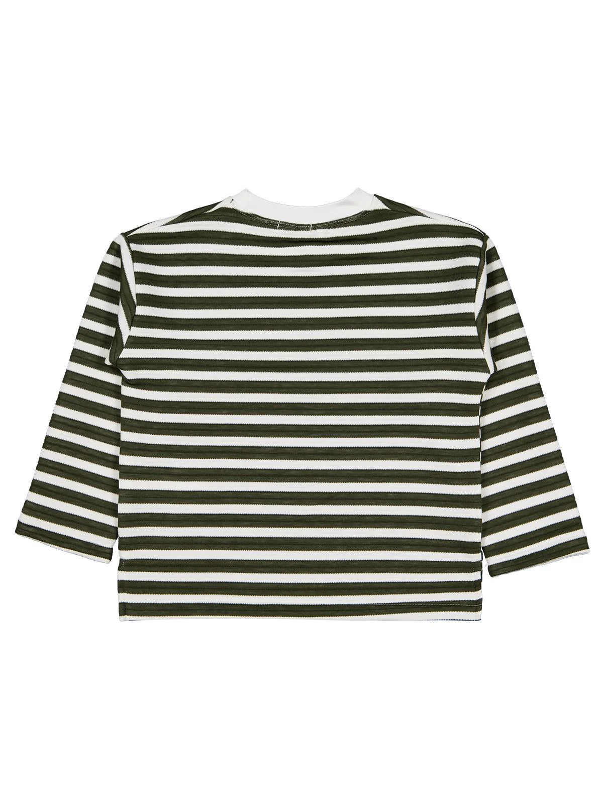 Civil Boys Urban Baskılı Çizgili 6-9 Yaş Sweatshirt - Yeşil - Image 3