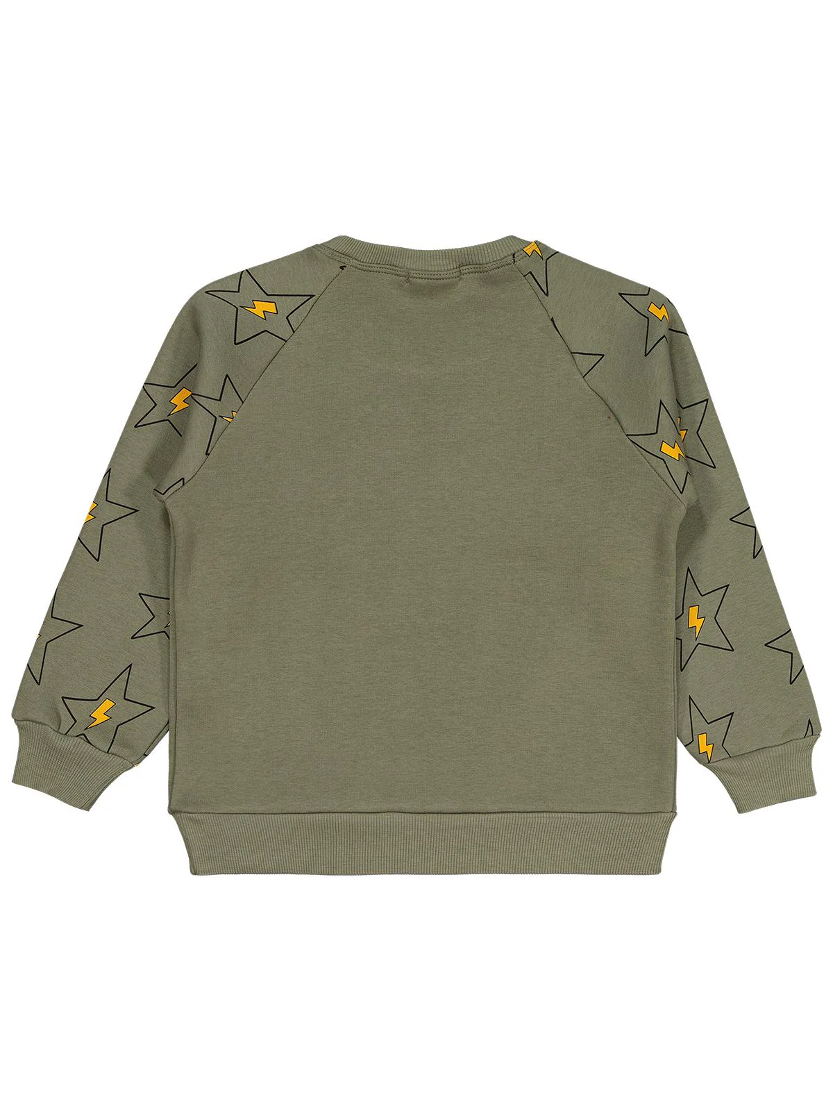 Civil Boys Wanna Be Yıldız Baskılı 6-9 Yaş Sweatshirt - Haki - Image 2
