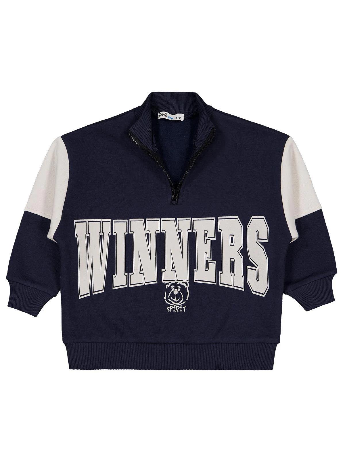 Civil Boys Winners Baskılı 2-5 Yaş Sweatshirt - Bordo - Image 5