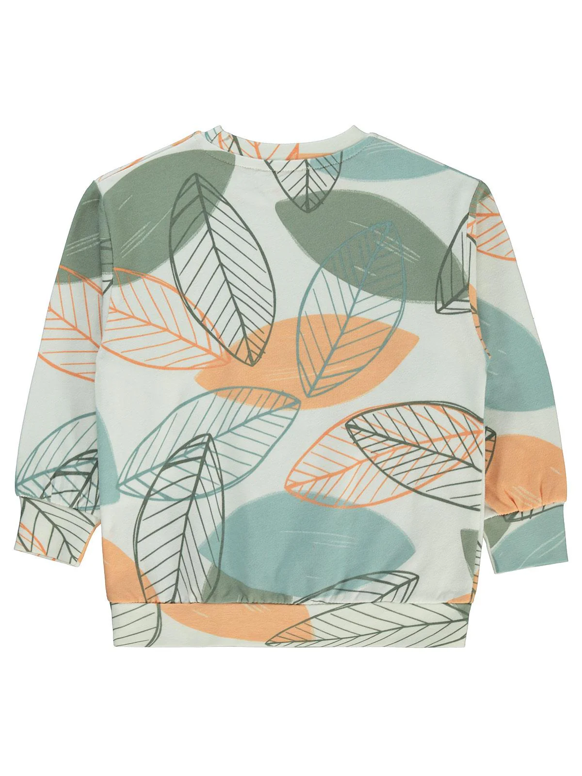 Civil Boys Yaprak Baskılı 2-5 Yaş Sweatshirt - Kırmızı - Image 2