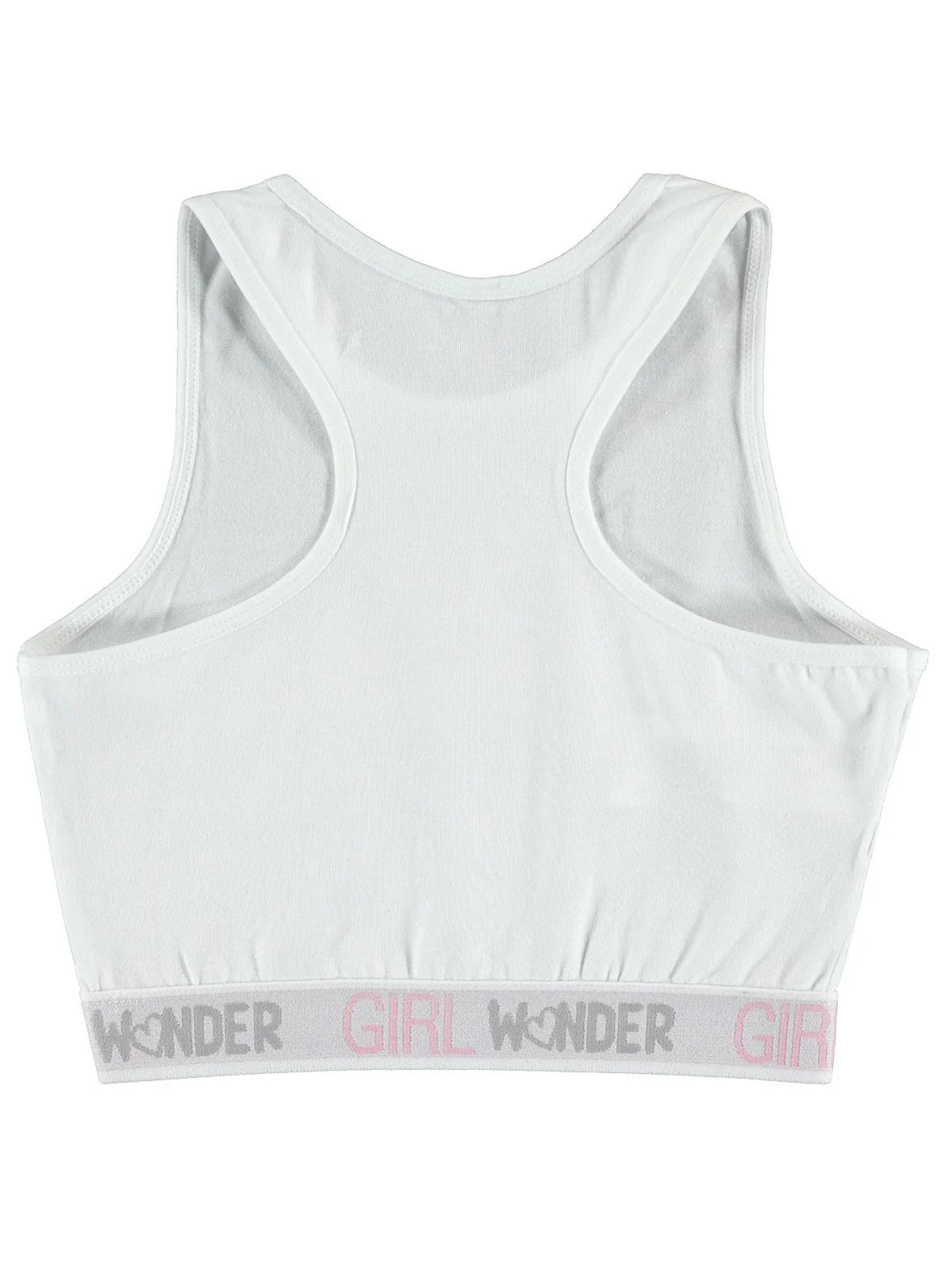 Civil Girl Wonder Baskı 8-12 Yaş Büstiyer - Beyaz - Image 2