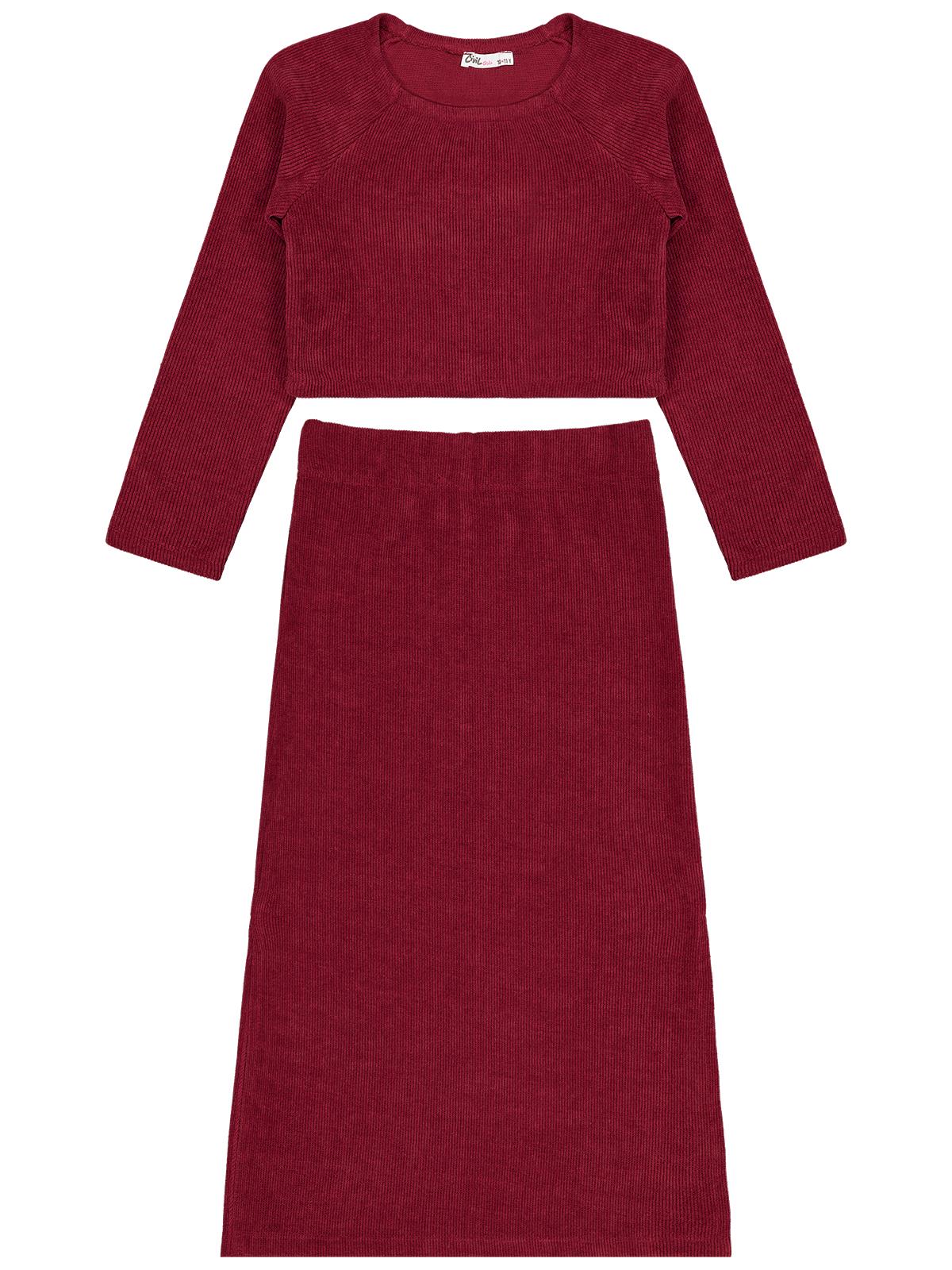 Civil Girls 10-13 Yaş Takım - Bordo - Image 5