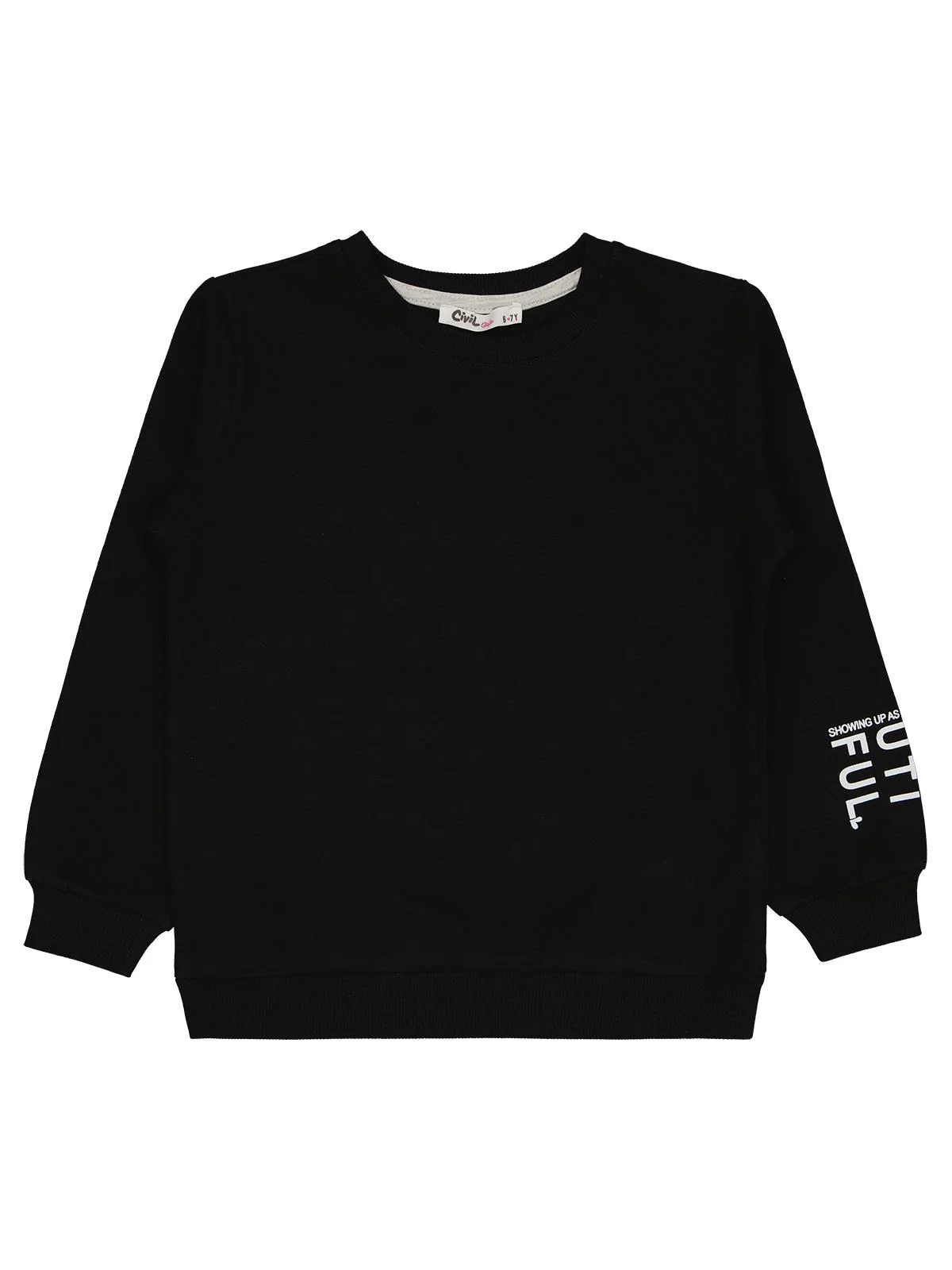 Civil Girls Basic 10-13 Yaş Sweatshirt - Siyah