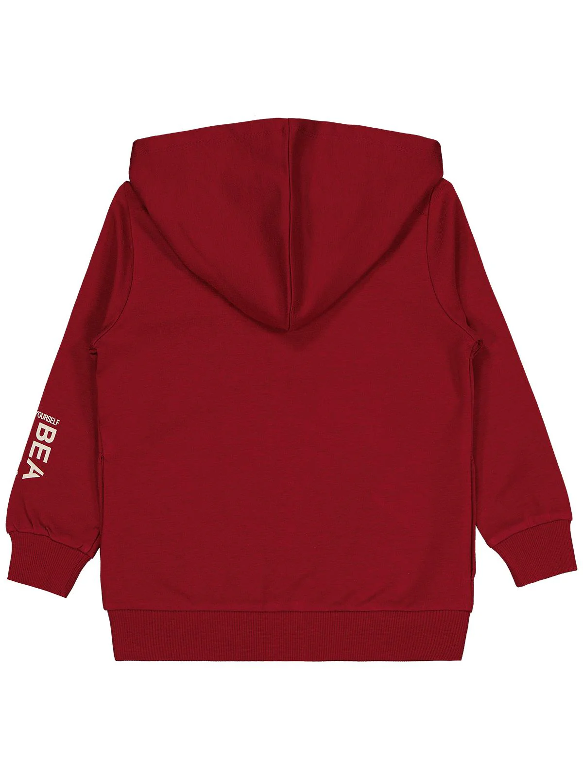 Civil Girls Basic 2-5 Yaş Hırka - Bordo - Image 4