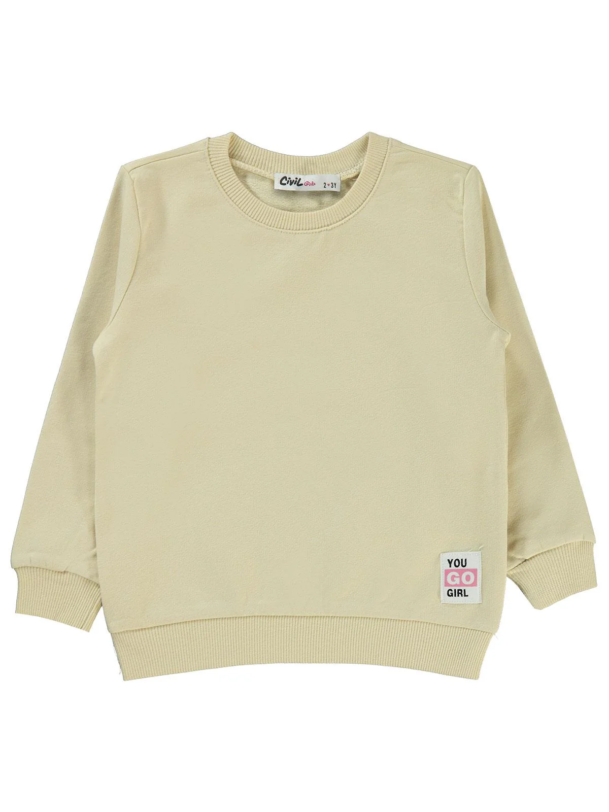 Civil Girls Basic 2-5 Yaş Sweatshirt - Sarı - Image 2
