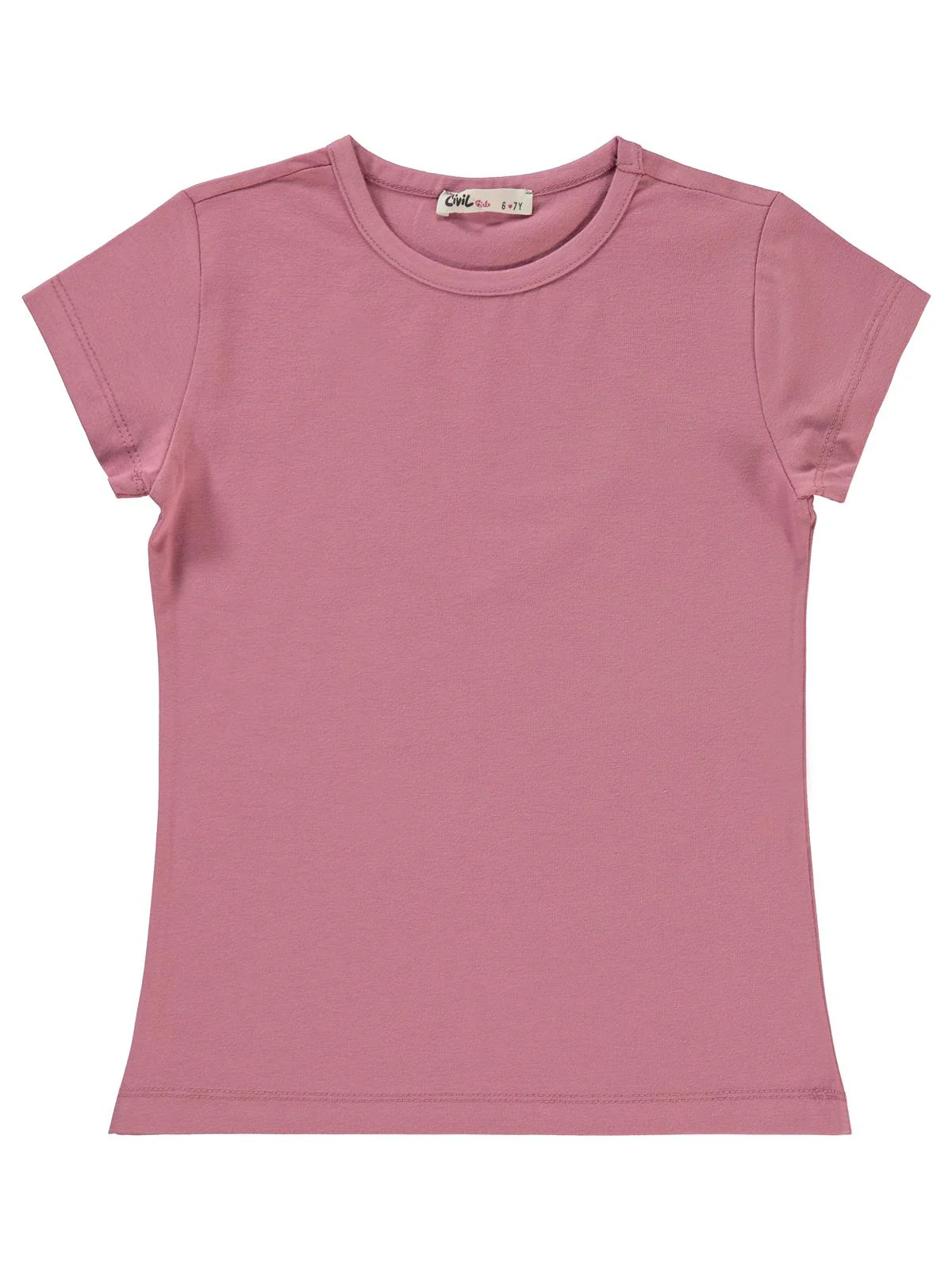 Civil Girls Basic 6-9 Yaş Tişört - Pembe