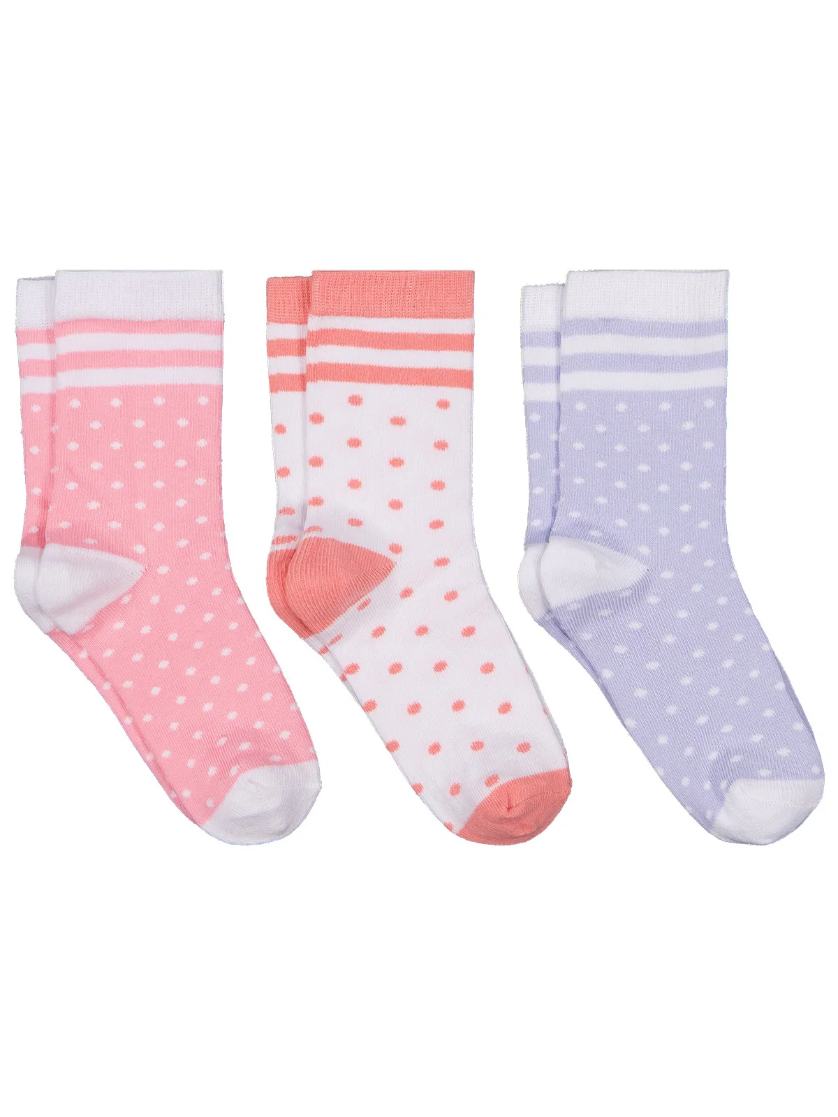 Civil Girls Basic Puanlı 3 Lü Set 2-9 Yaş Soket Çorap - Image 2