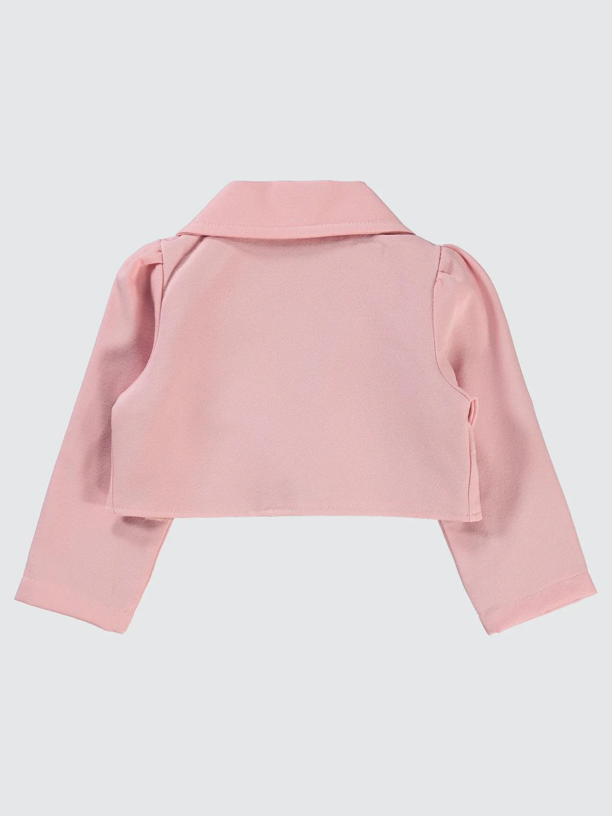 Civil Girls Broşlu 2-5 Yaş Bolero - Pudra - Image 4