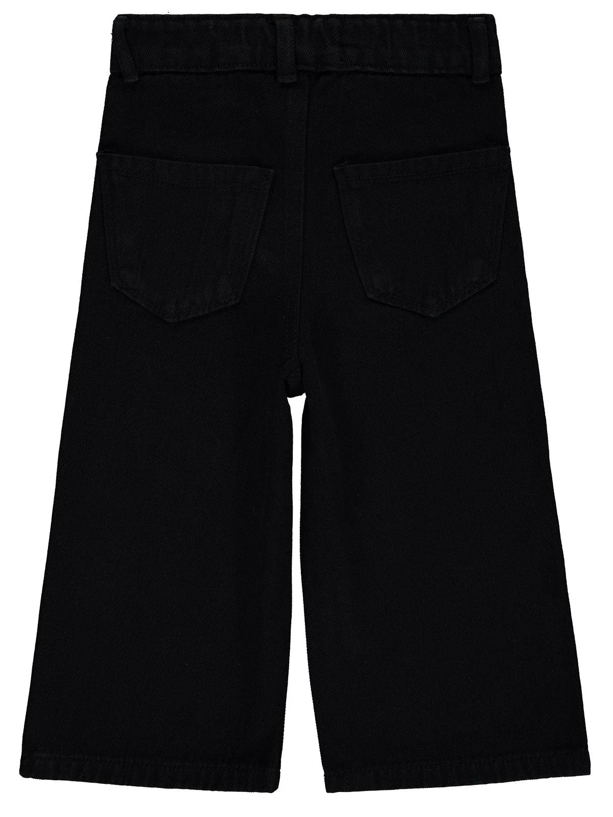 Civil Girls Çiçek Nakışlı 2-5 Yaş Pantolon - Siyah - Image 2