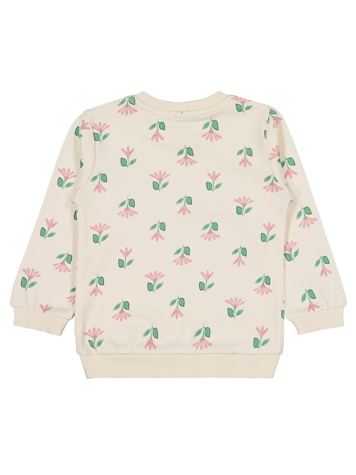 Civil Girls Çıtır Çiçek Baskılıü 2-5 Yaş Sweatshirt - Bej - Image 2