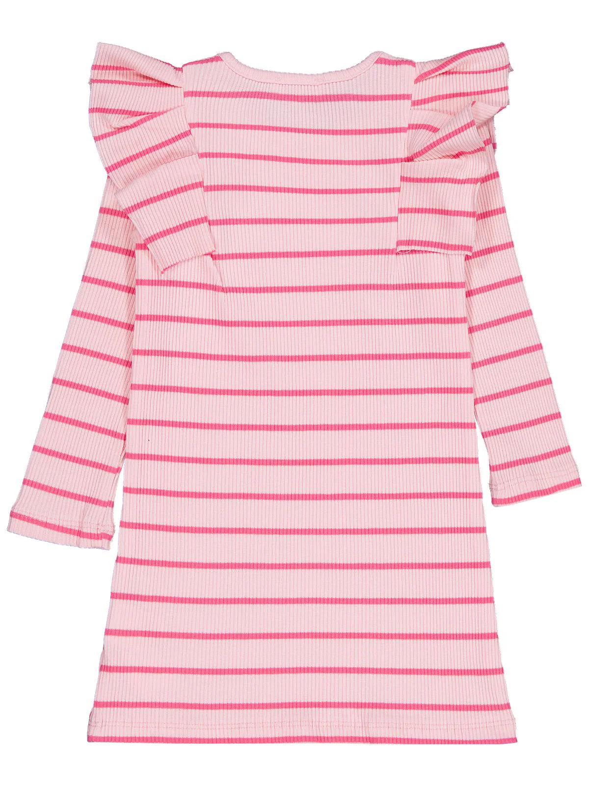 Civil Girls Çizgili 6-9 Yaş Elbise - Pembe - Image 6