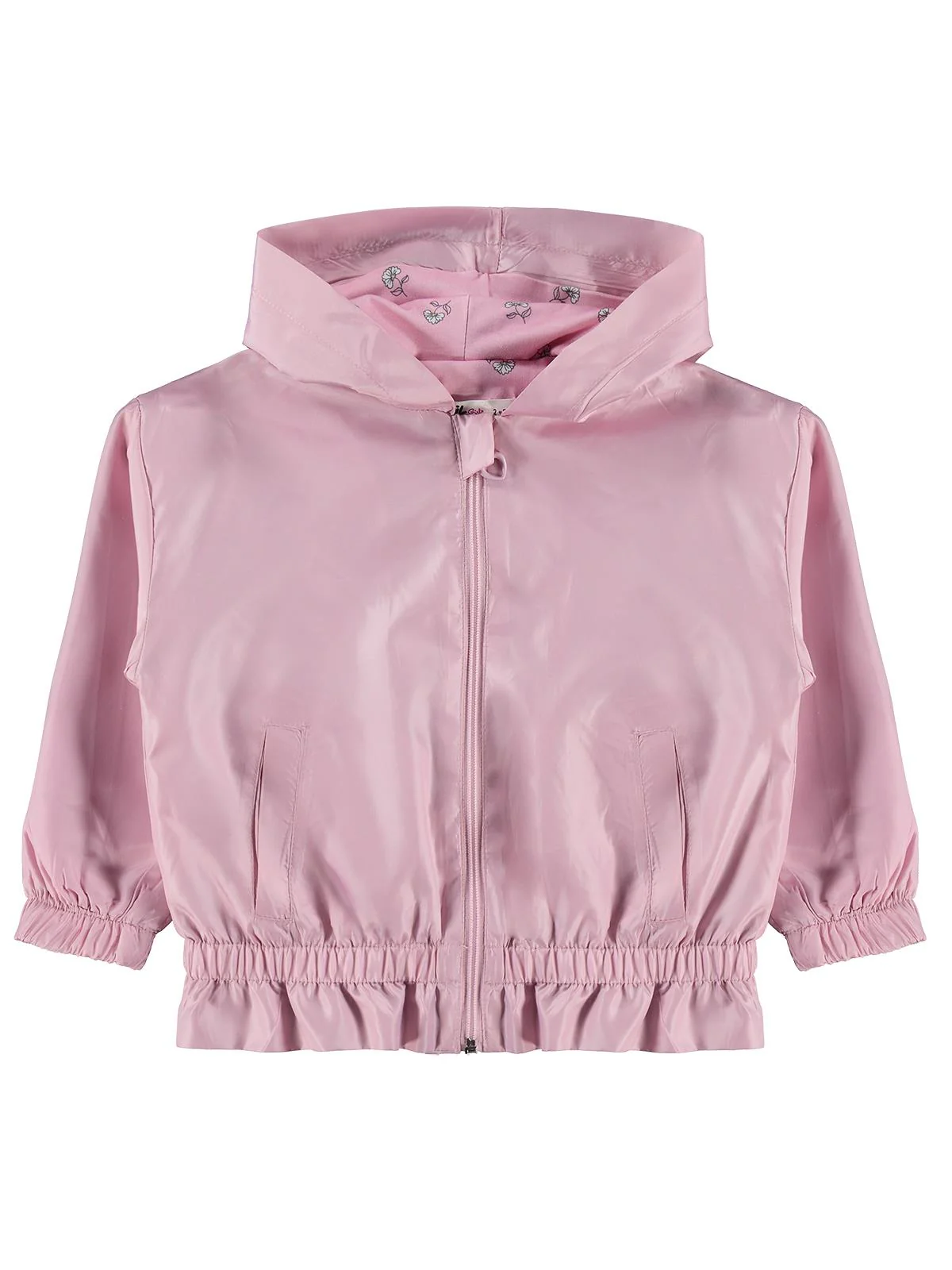 Civil Girls Etek Ucu Fırfırlı 2-5 Yaş Yağmurluk - Pembe - Image 7