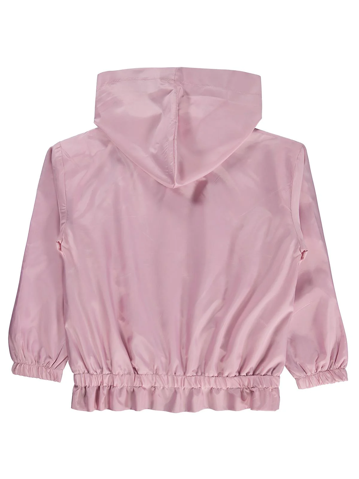 Civil Girls Etek Ucu Fırfırlı 6-9 Yaş Yağmurluk - Pembe - Image 5