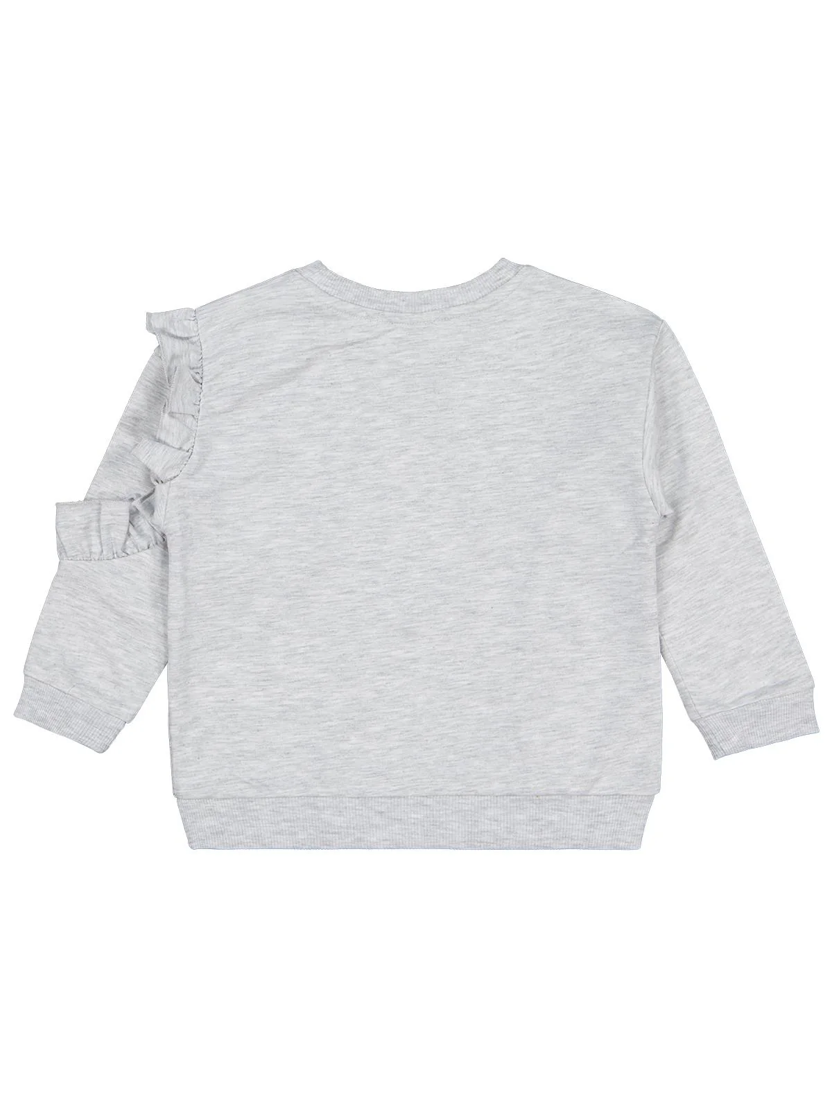 Civil Girls Fırfırlı 2-5 Yaş Sweatshirt - Gri - Image 2