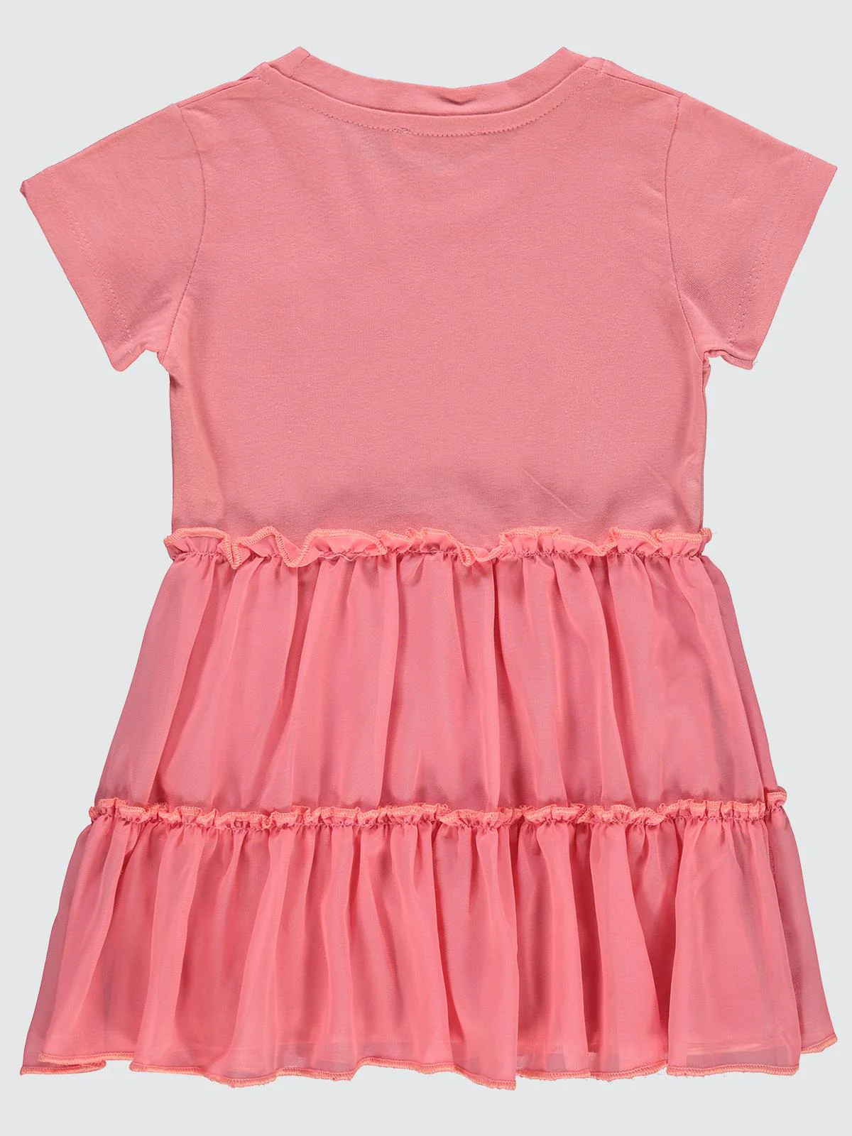 Civil Girls Fırfırlı Aksesuarlı 2-5 Yaş Elbise - Pembe - Image 4