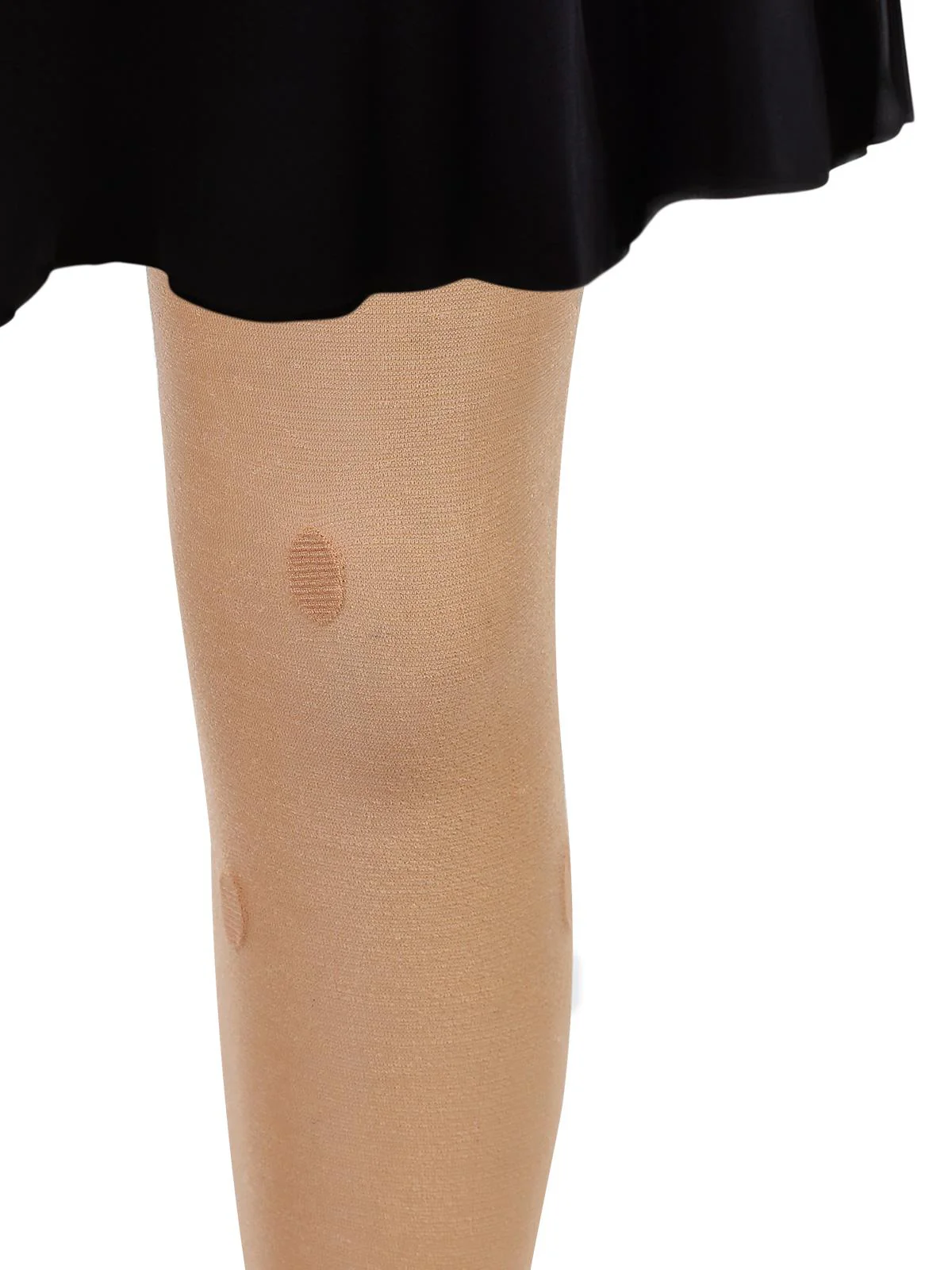 Civil Girls Fit Puanlı Kalp 2-6 Yaş Külotlu Çorap - Bej - Image 2