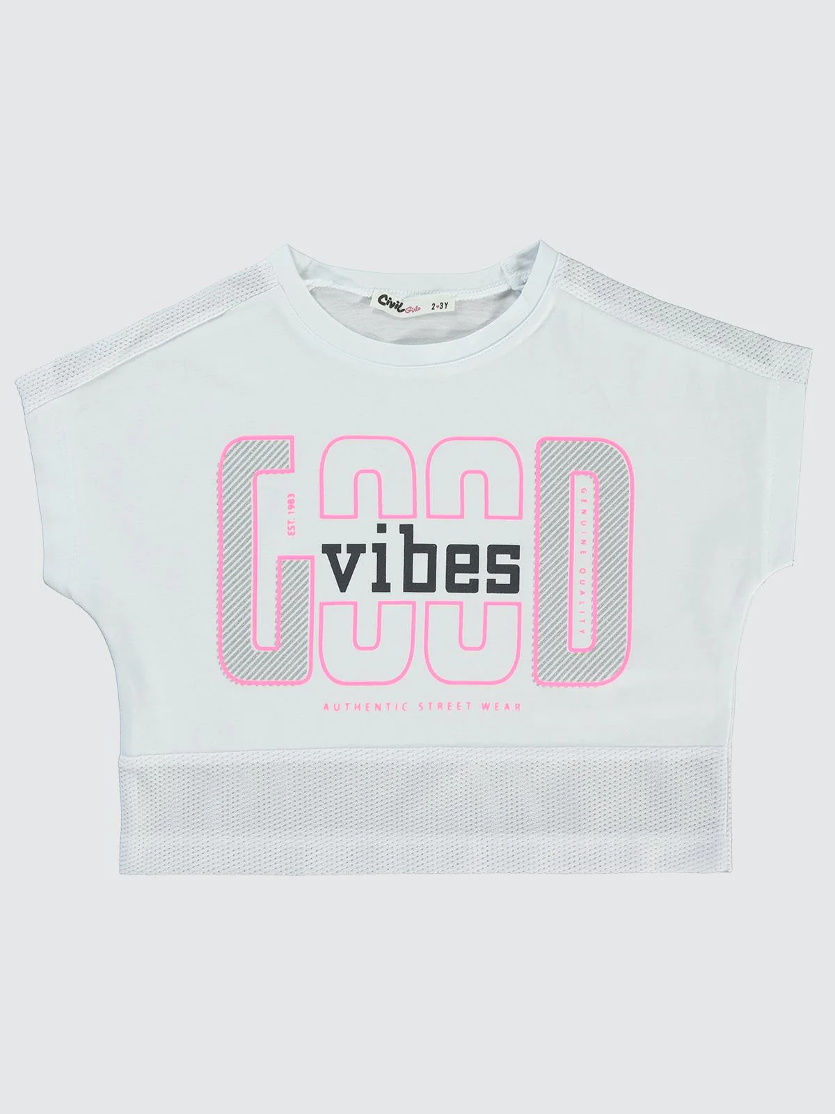 Civil Girls Good Active 2-5 Yaş Tişört - Beyaz - Image 2