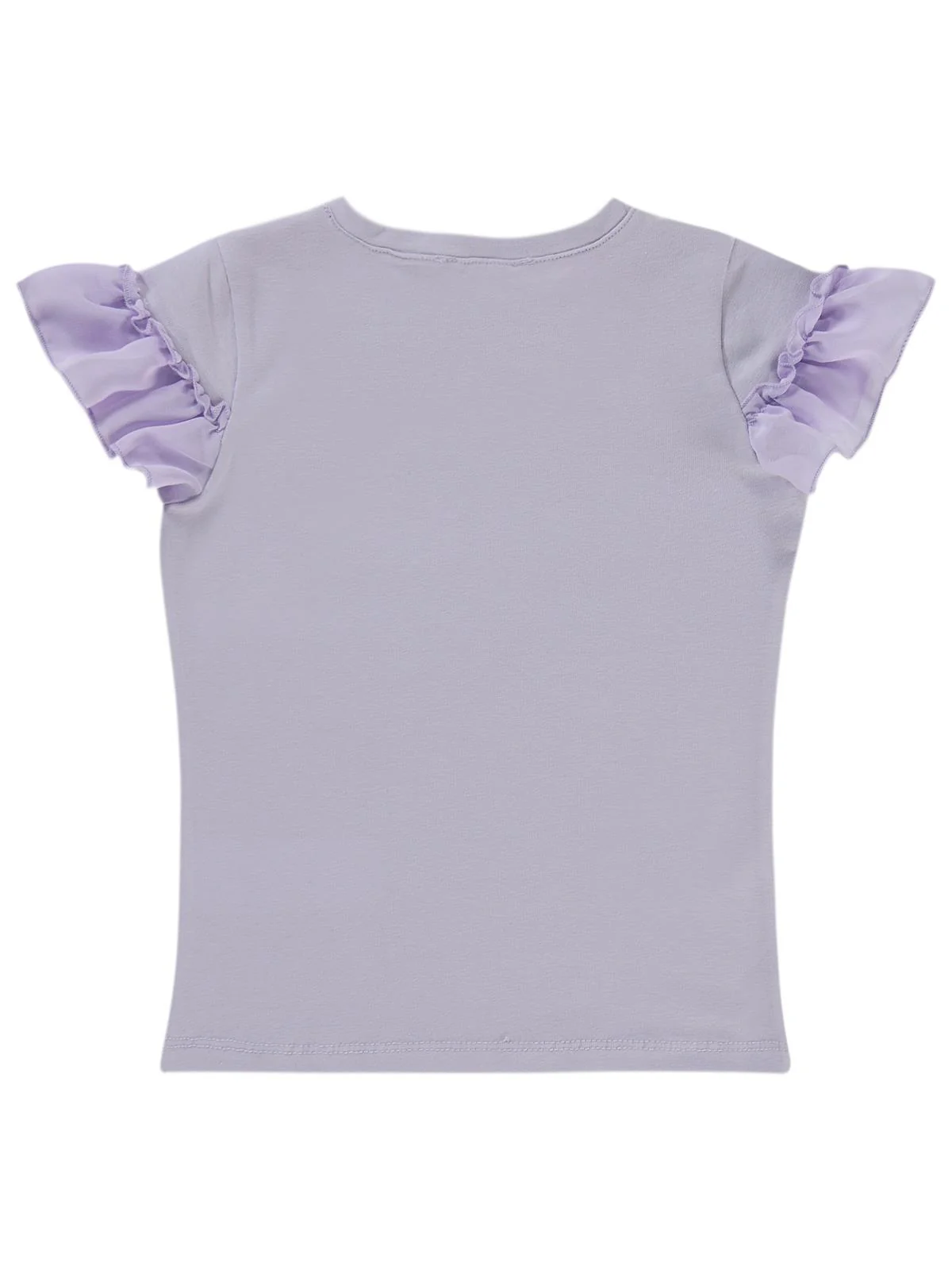 Civil Girls Hello Baskılı 2-5 Yaş Tişört - Lila - Image 2