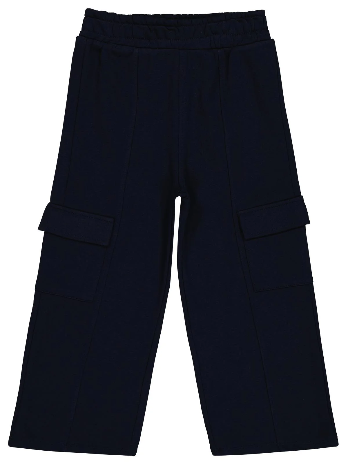 Civil Girls Kargo Cepli 6-9 Yaş Eşofman Altı - Lacivert - Image 3