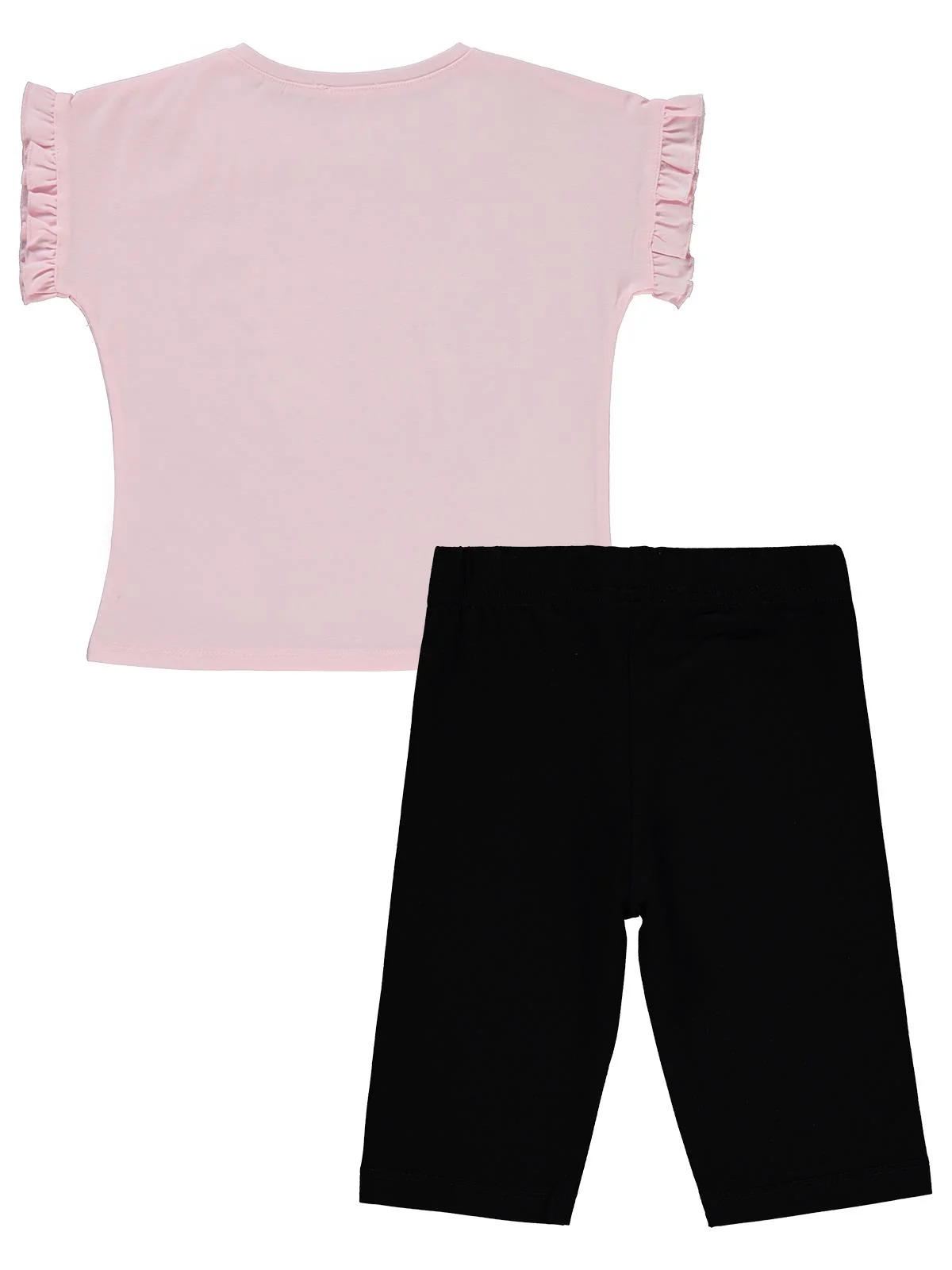 Civil Girls Kelebek Baskılı 2-5 Yaş Takım - Pembe - Image 3