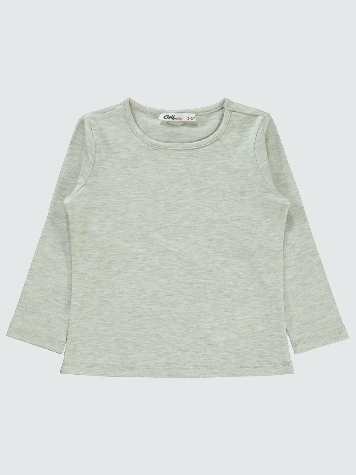 Civil Girls Likralı Süprem 2-5 Yaş Sweatshirt - Gri
