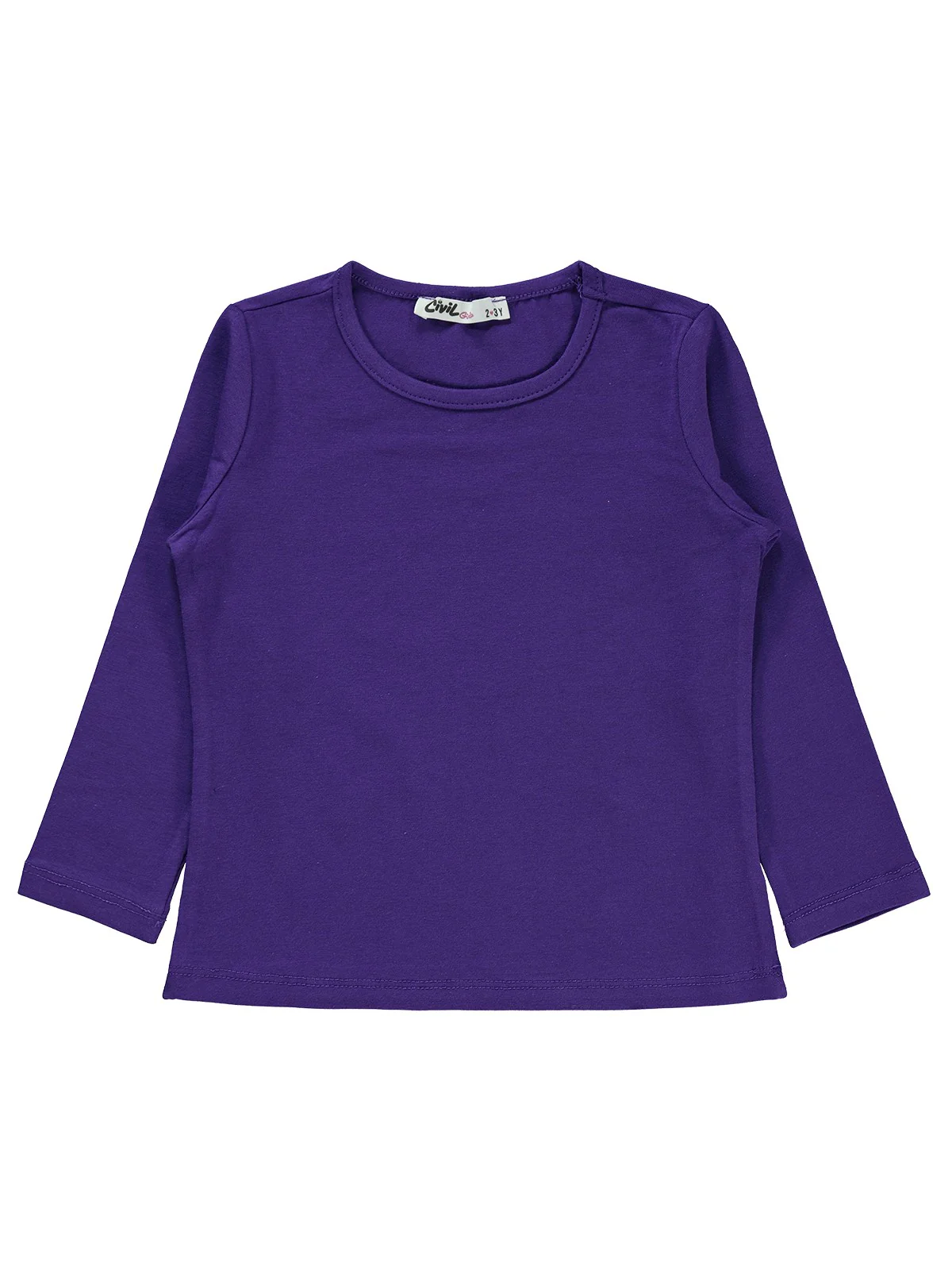 Civil Girls Likralı Süprem 2-5 Yaş Sweatshirt - Lila