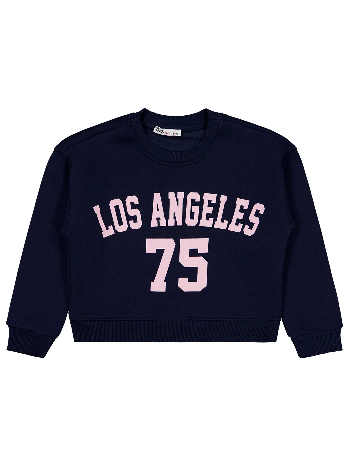 Civil Girls Los Angeles Baskılı 6-9 Yaş Sweatshirt - Lacivert